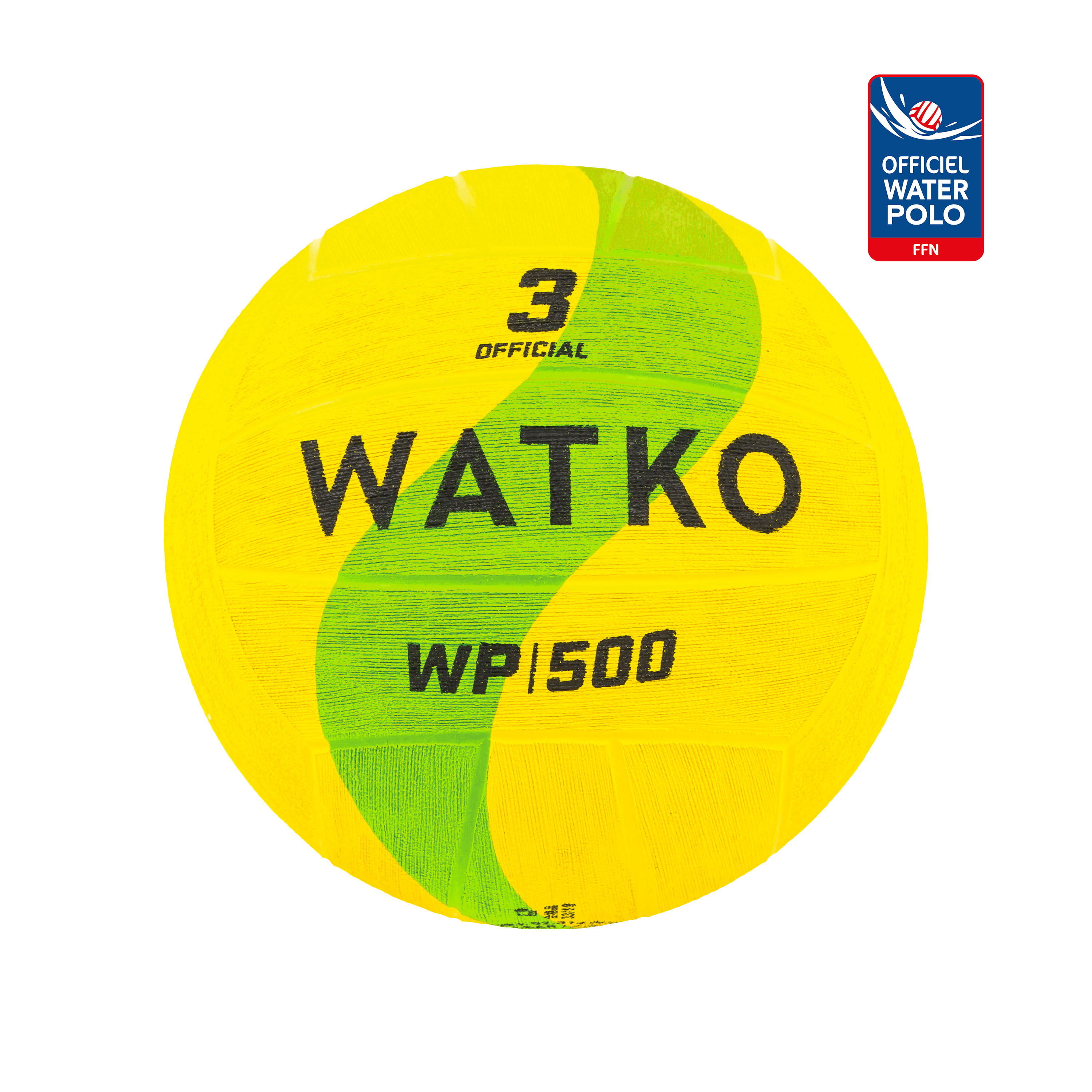 Watko Wasserball Water Polo WP500 Größe 3 offiziell gelb/grün