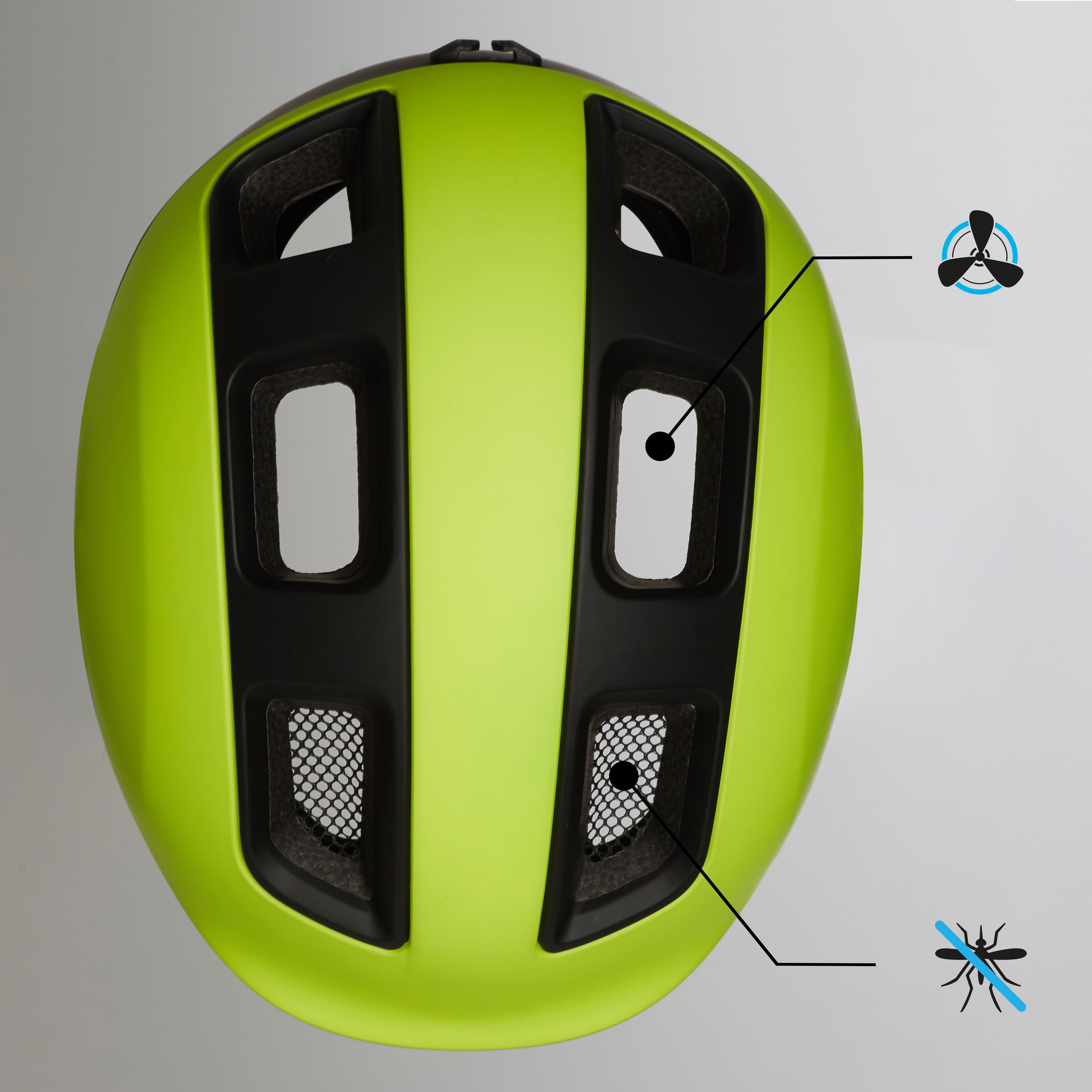 Btwin Fahrradhelm City 540 neongelb