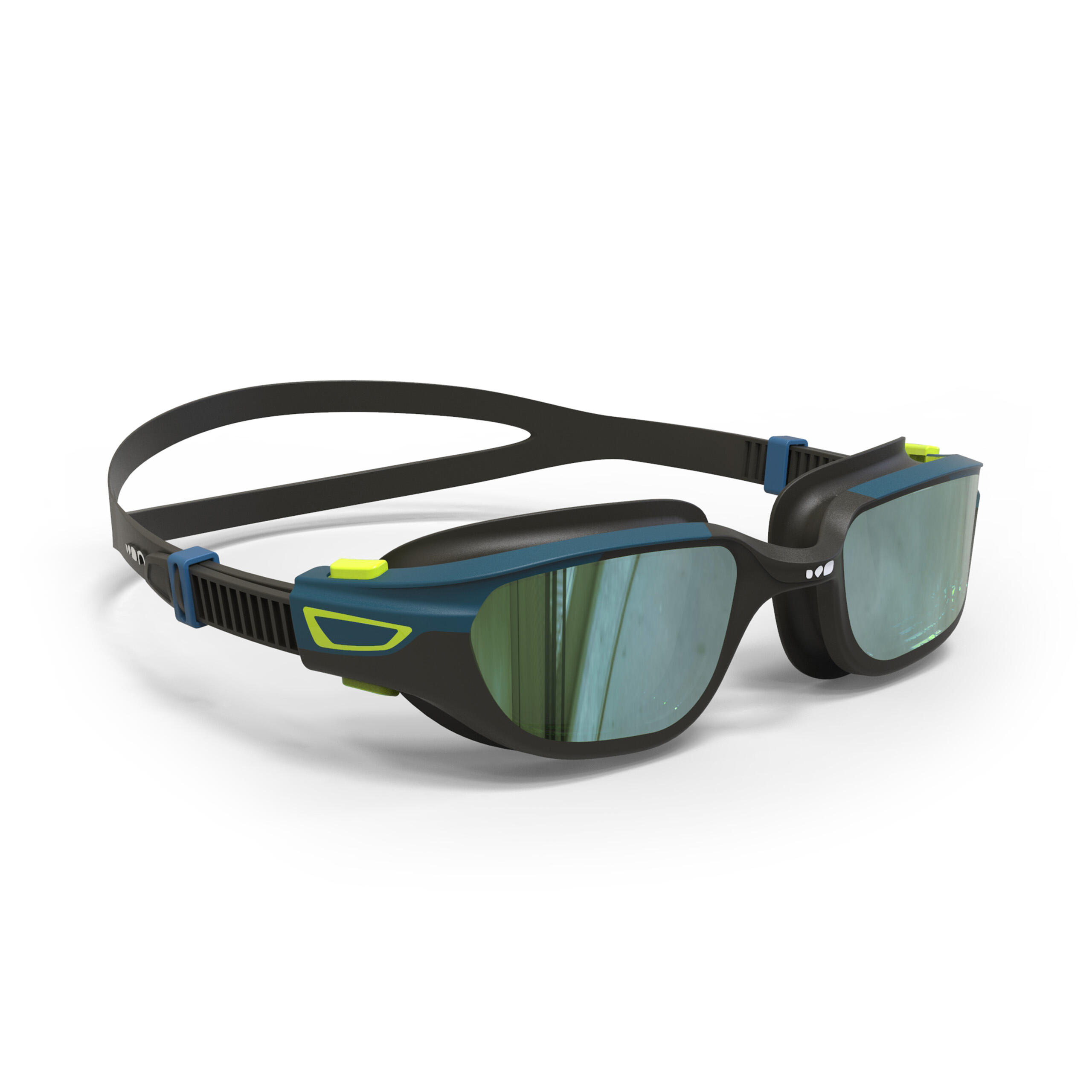 Nabaiji Schwimmbrille Spirit Grösse L verspiegelt schwarz/blau