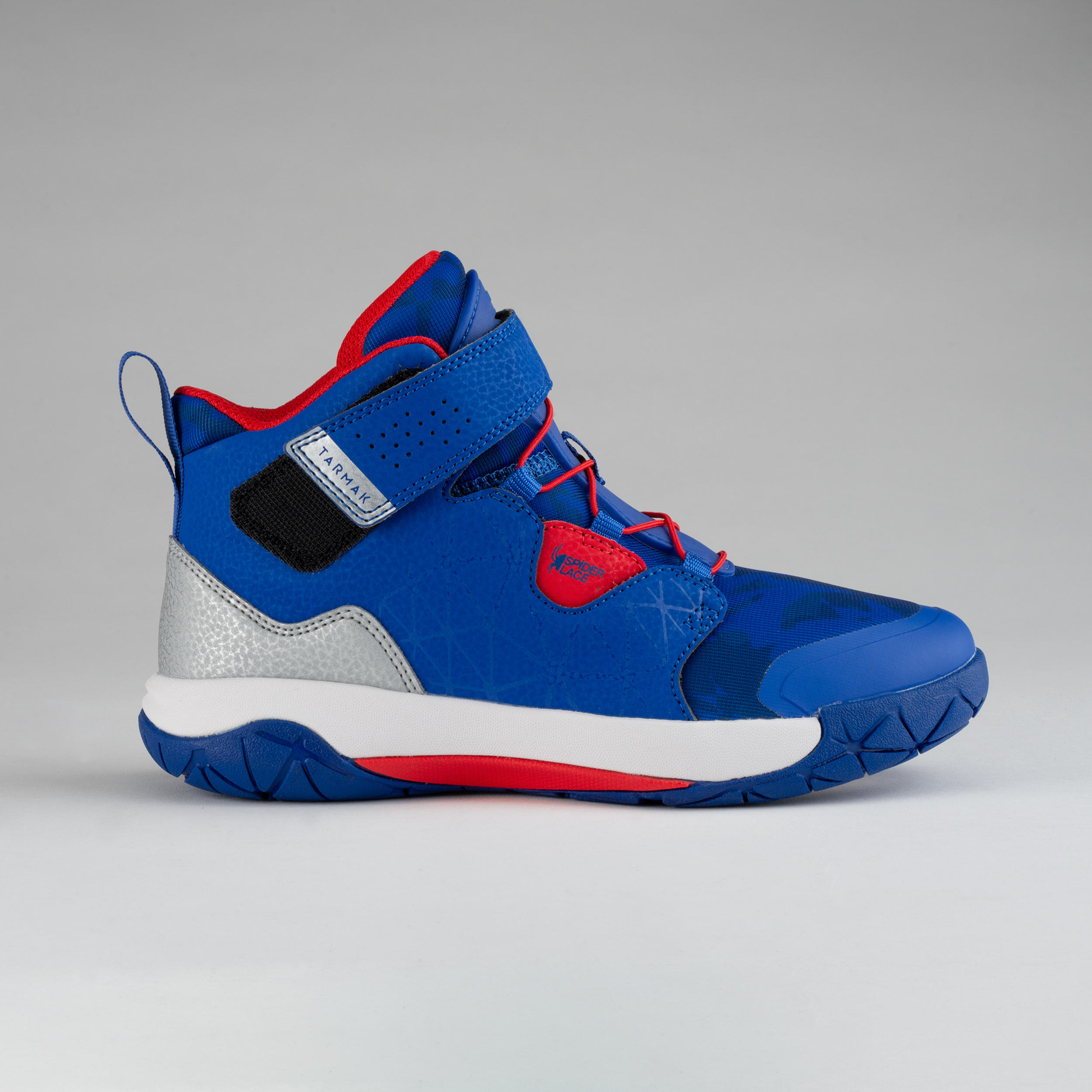 Tarmak Basketballschuhe SP500 Spider Lace Kinder blau/rot