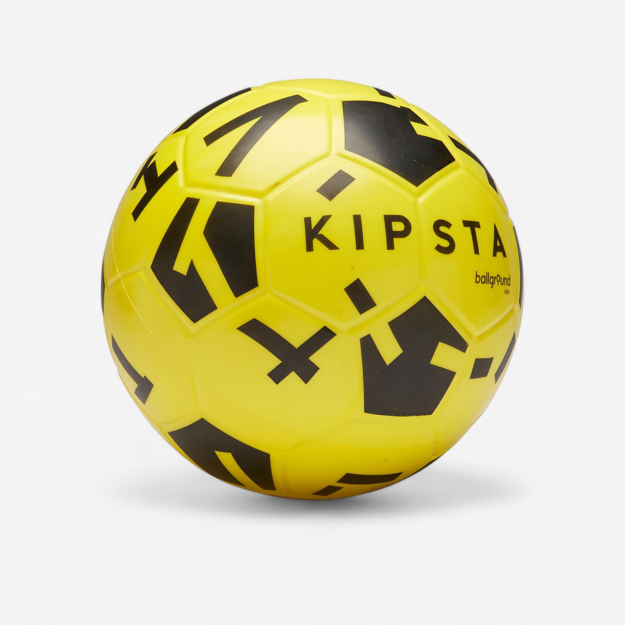 Kipsta Fussball Ballground 500 Schaumstoff Größe 4 gelb/schwarz