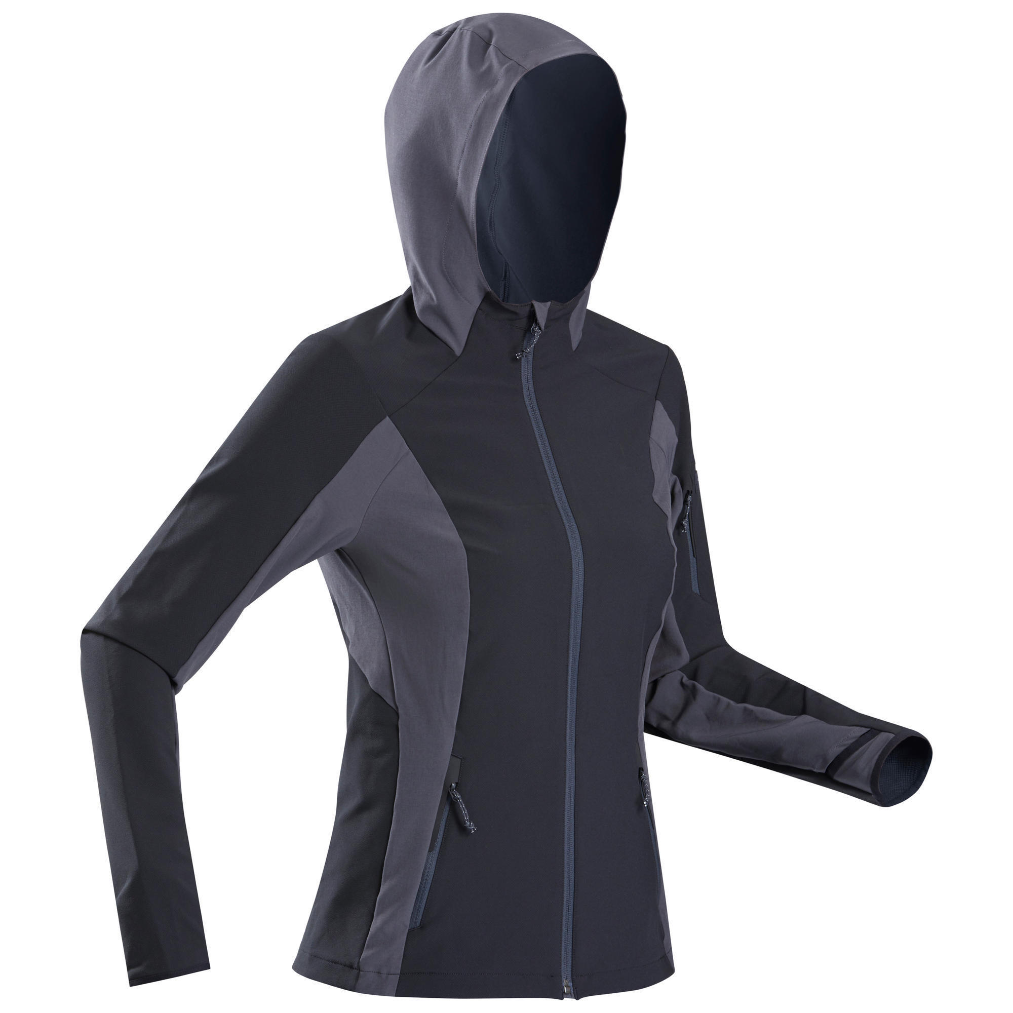 Forclaz Softshelljacke Bergtrekking MT900 Damen schwarz