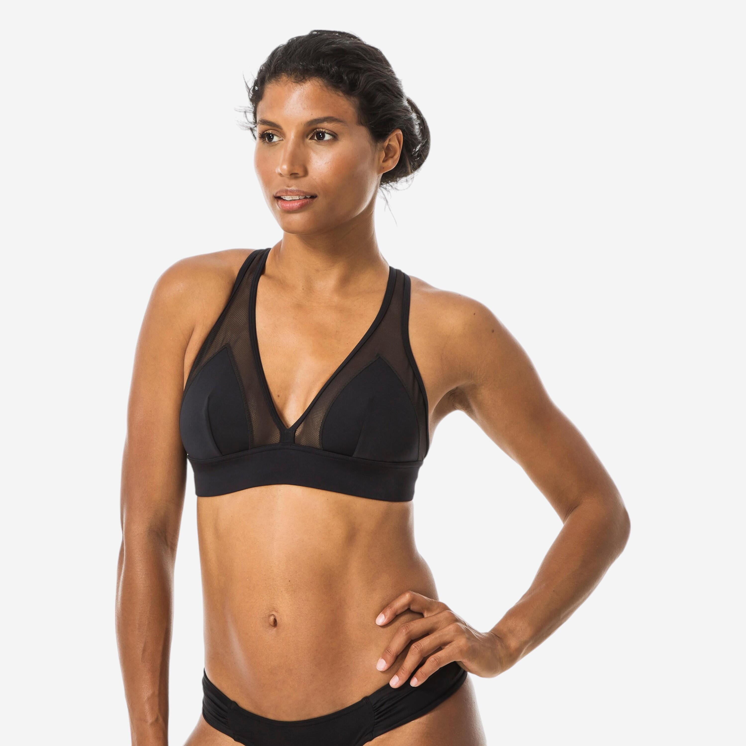 Olaian Bikini-Oberteil Damen Bustier Isa schwarz