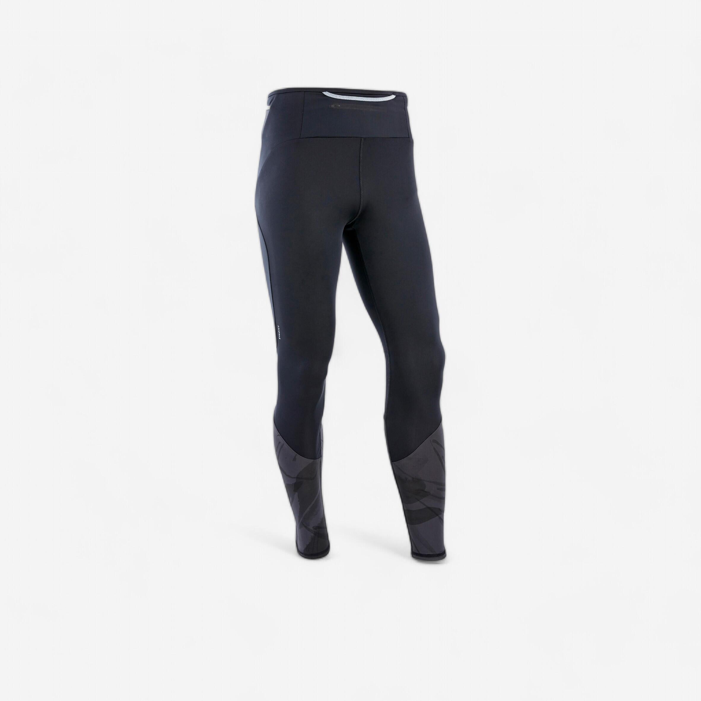 Evadict Laufhose lang Tights Trail Herren schwarz/grau