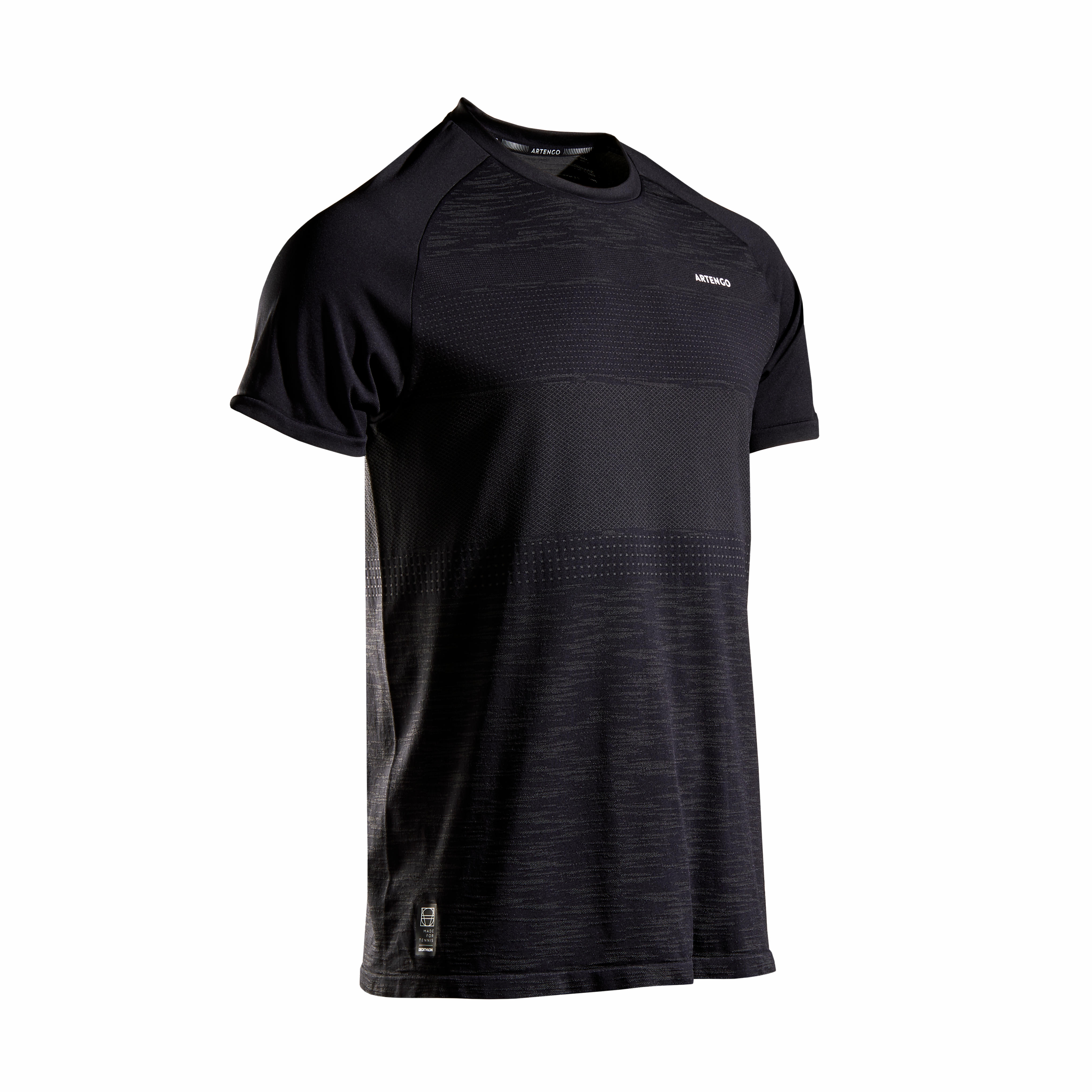 Artengo Tennis T-Shirt Herren TTS Soft Plus schwarz