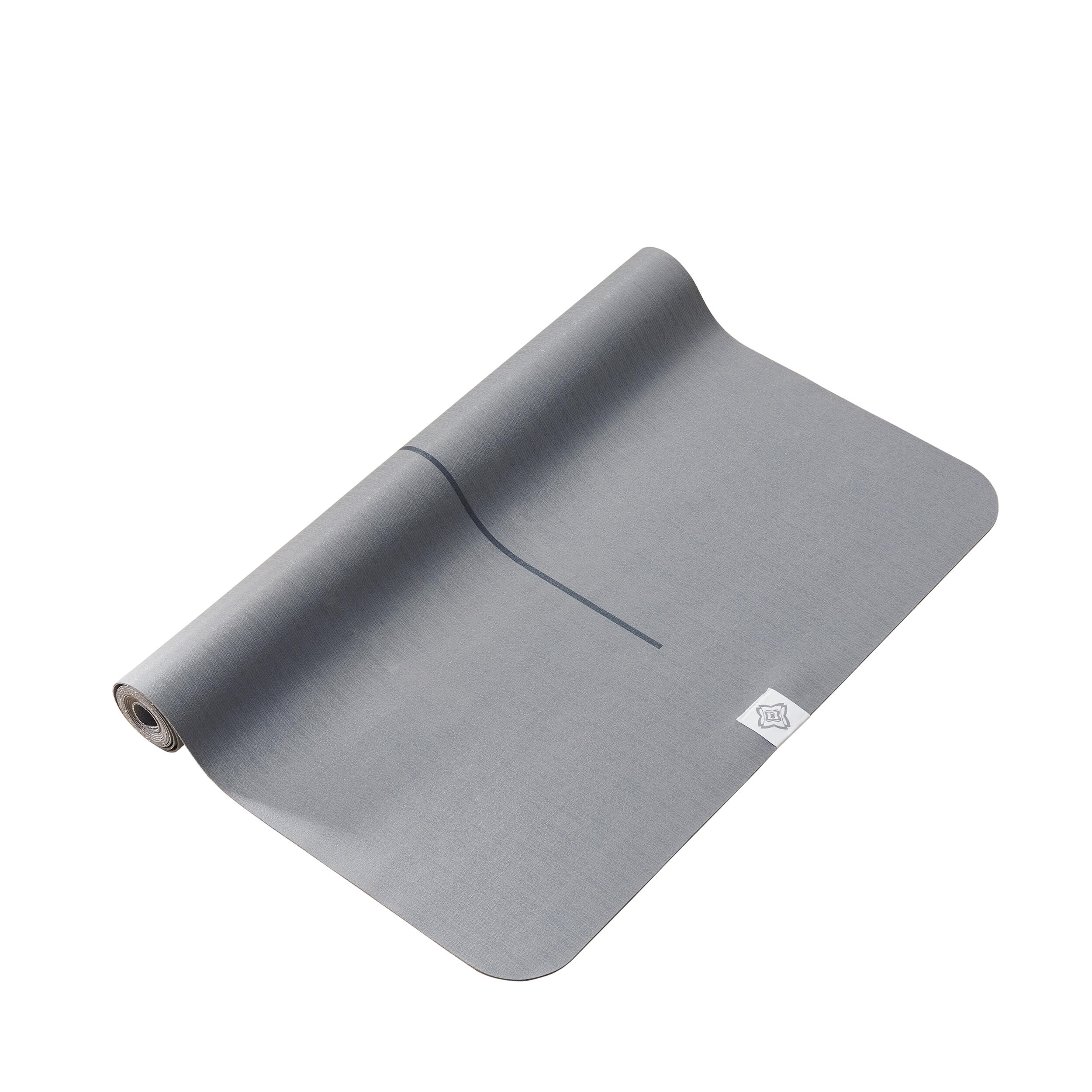 Kimjaly Yogamatte Mattenauflage für unterwegs 1,5 mm grau