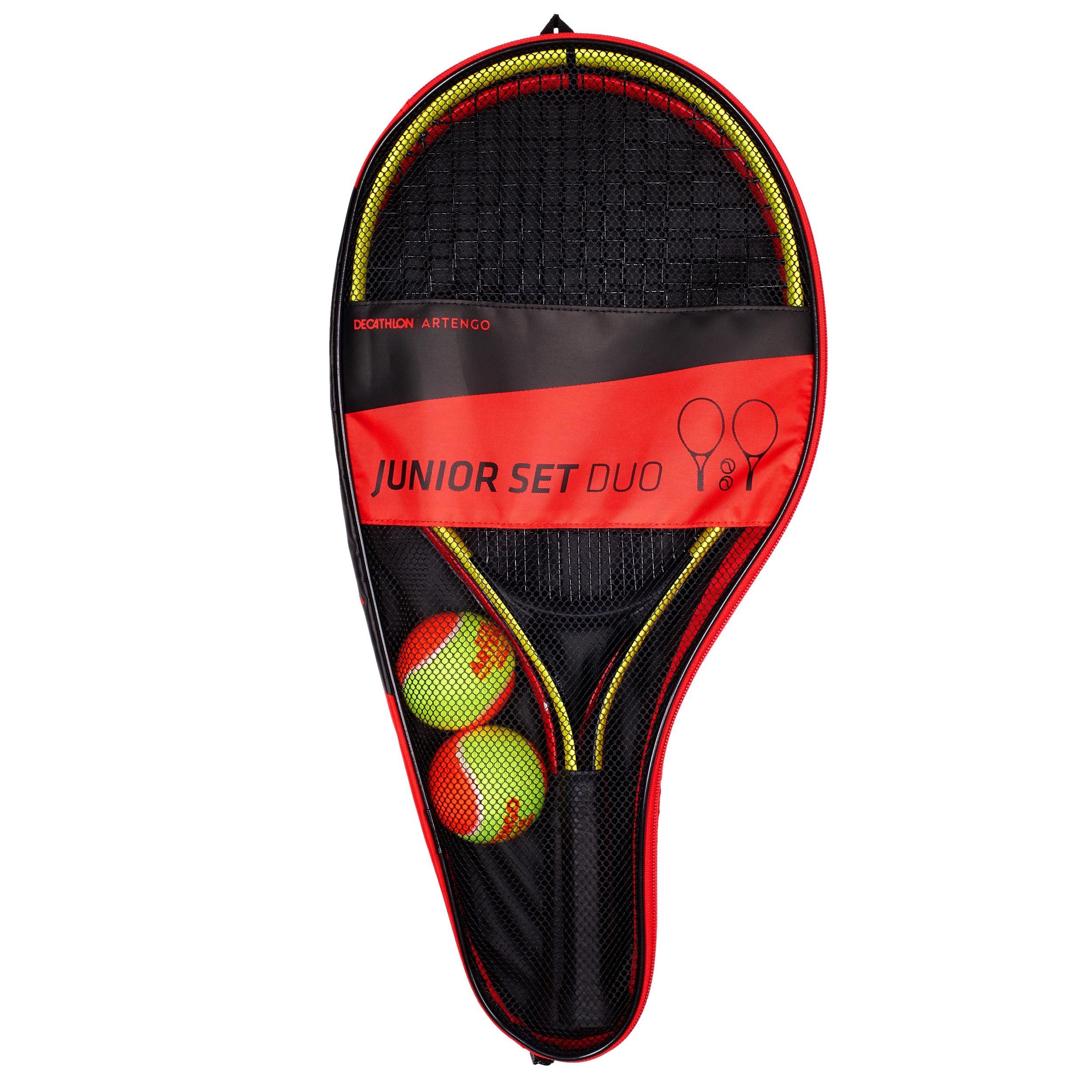 Artengo Tennis Set Duo 2 Schläger 2 Bälle 1 Husse Kinder