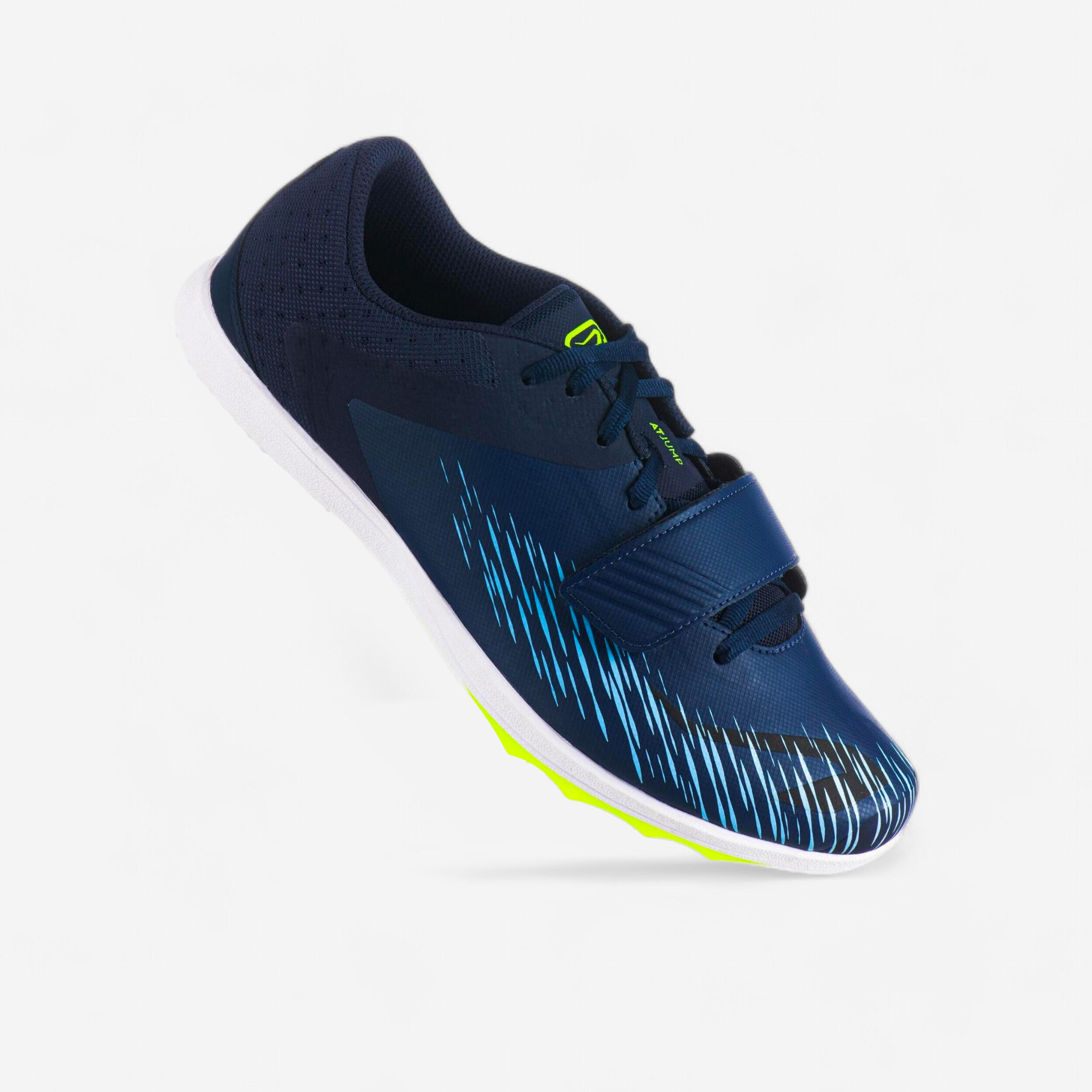 Kalenji Spikes Leichtathletikschuhe AT Jump für Sprungdisziplinen marineblau
