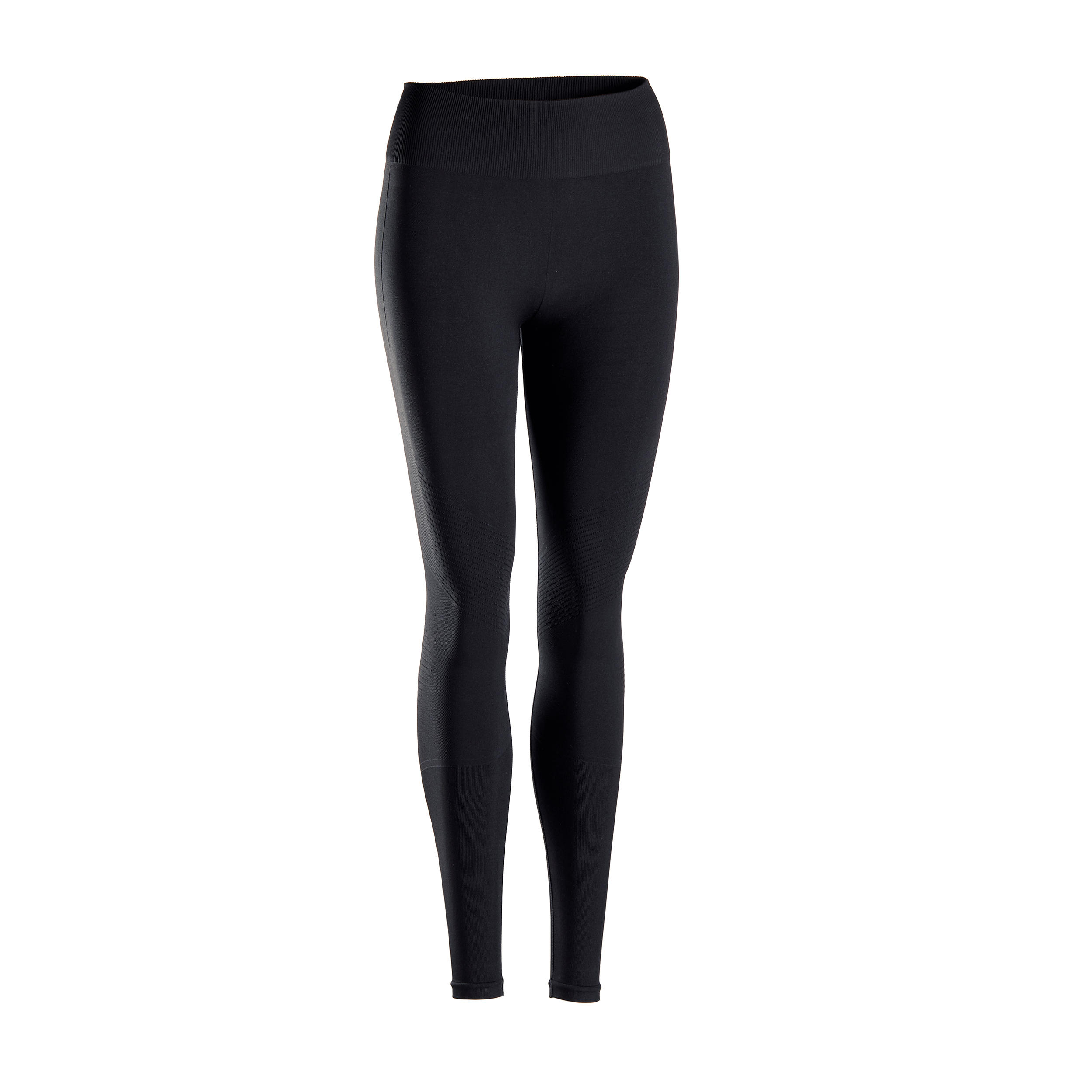 Kimjaly Lange Leggings Yoga nahtlos schwarz