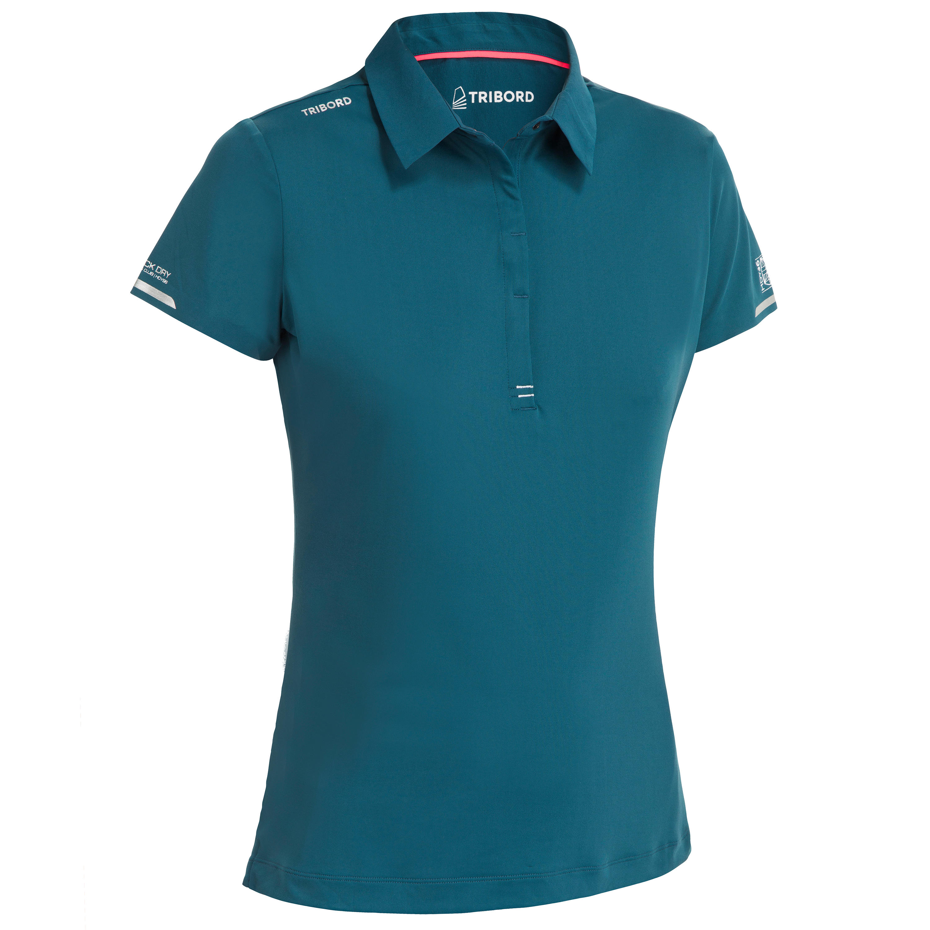 Tribord Poloshirt kurzarm Segeln Race Damen petrol