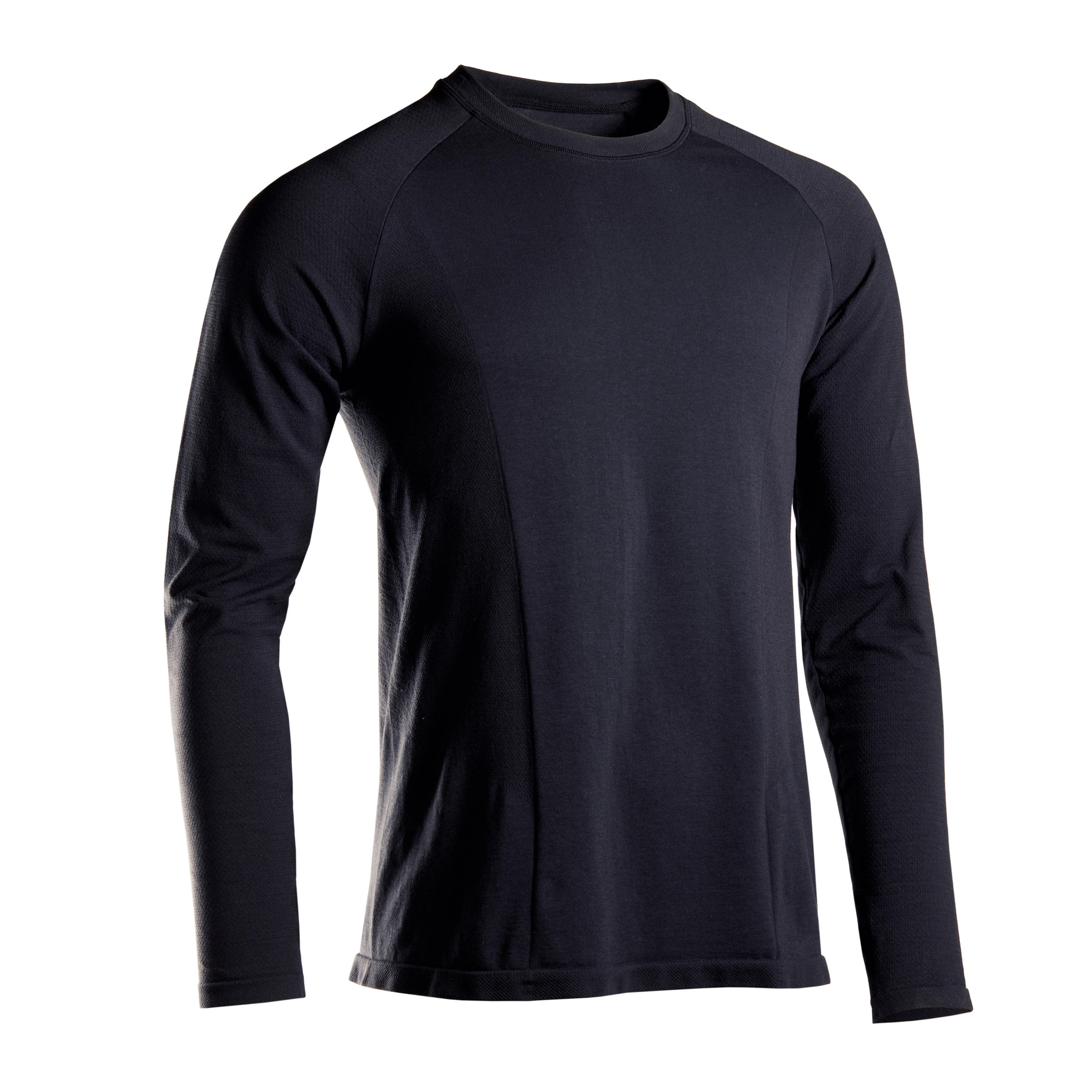 Kimjaly Langarmshirt sanftes Yoga nahtlos Herren schwarz