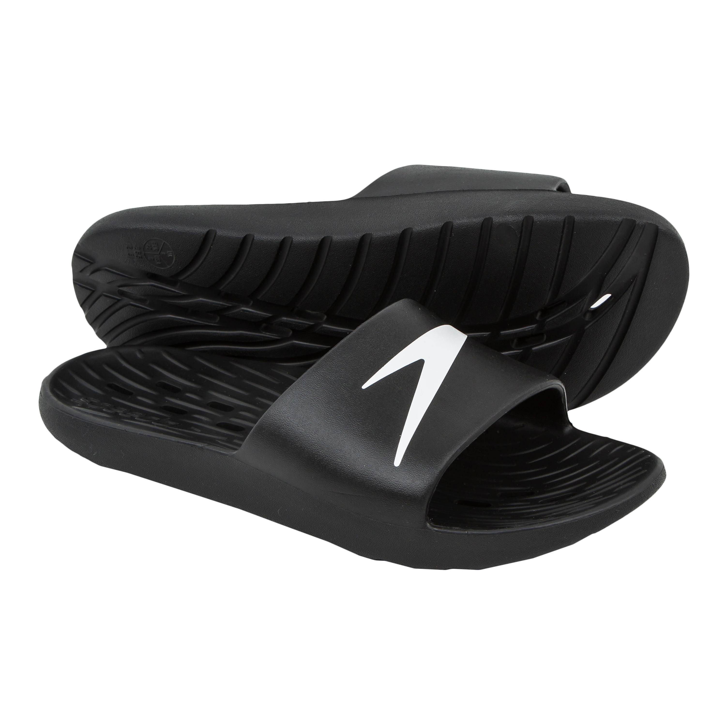 Speedo Badelatschen Slides schwarz