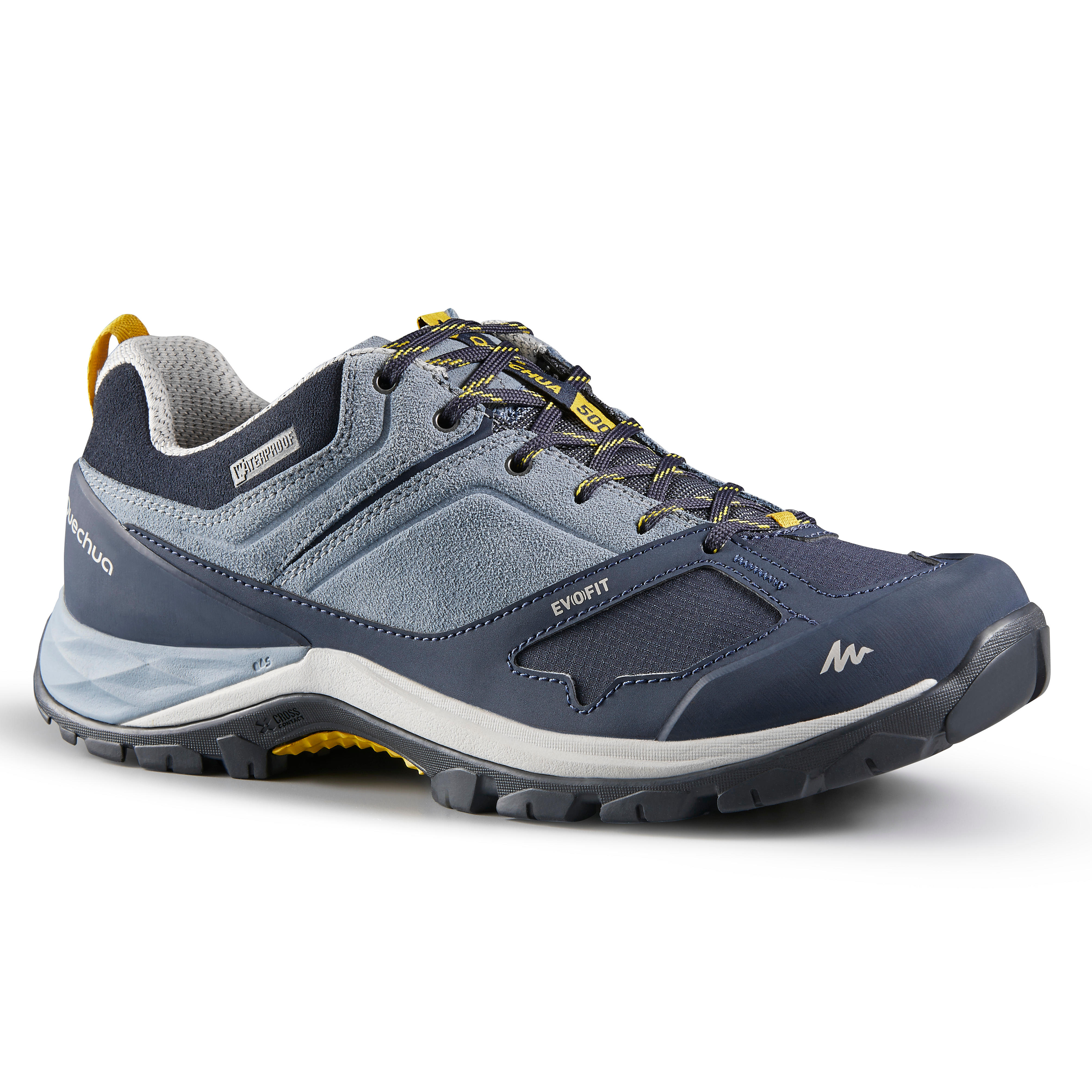 Quechua Wanderschuhe Bergwandern MH500 Wasserdicht Damen grau/rosa