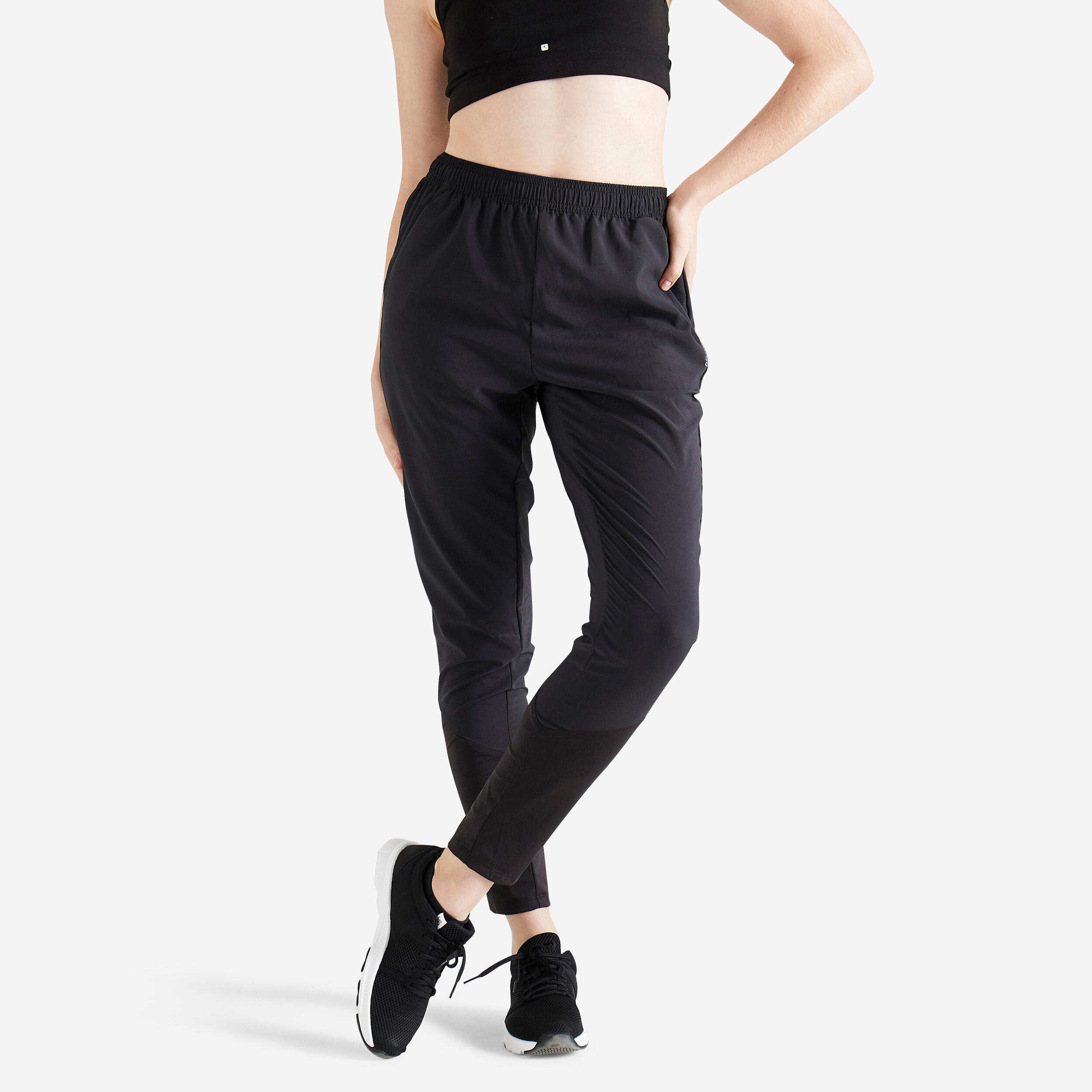 Domyos Jogginghose FPA 100 in Karottenform Fitness schwarz