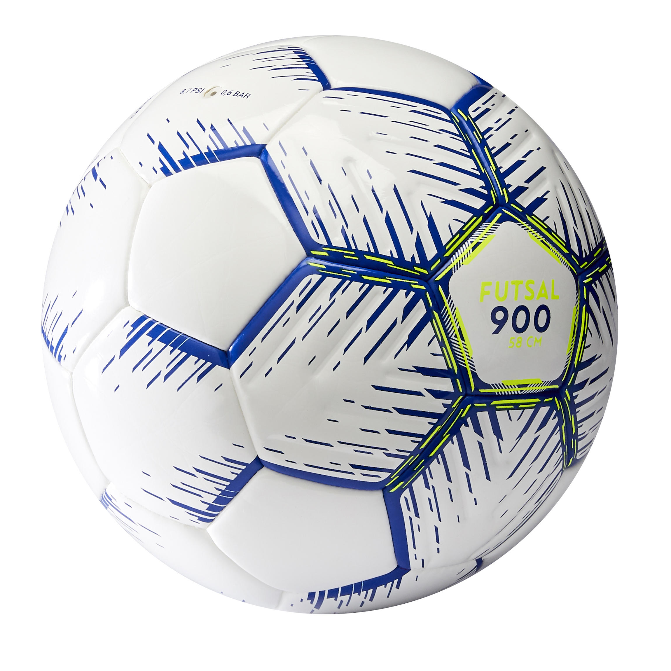 Kipsta Futsalball FS 900 Größe 3 350 - 390g weiß/blau