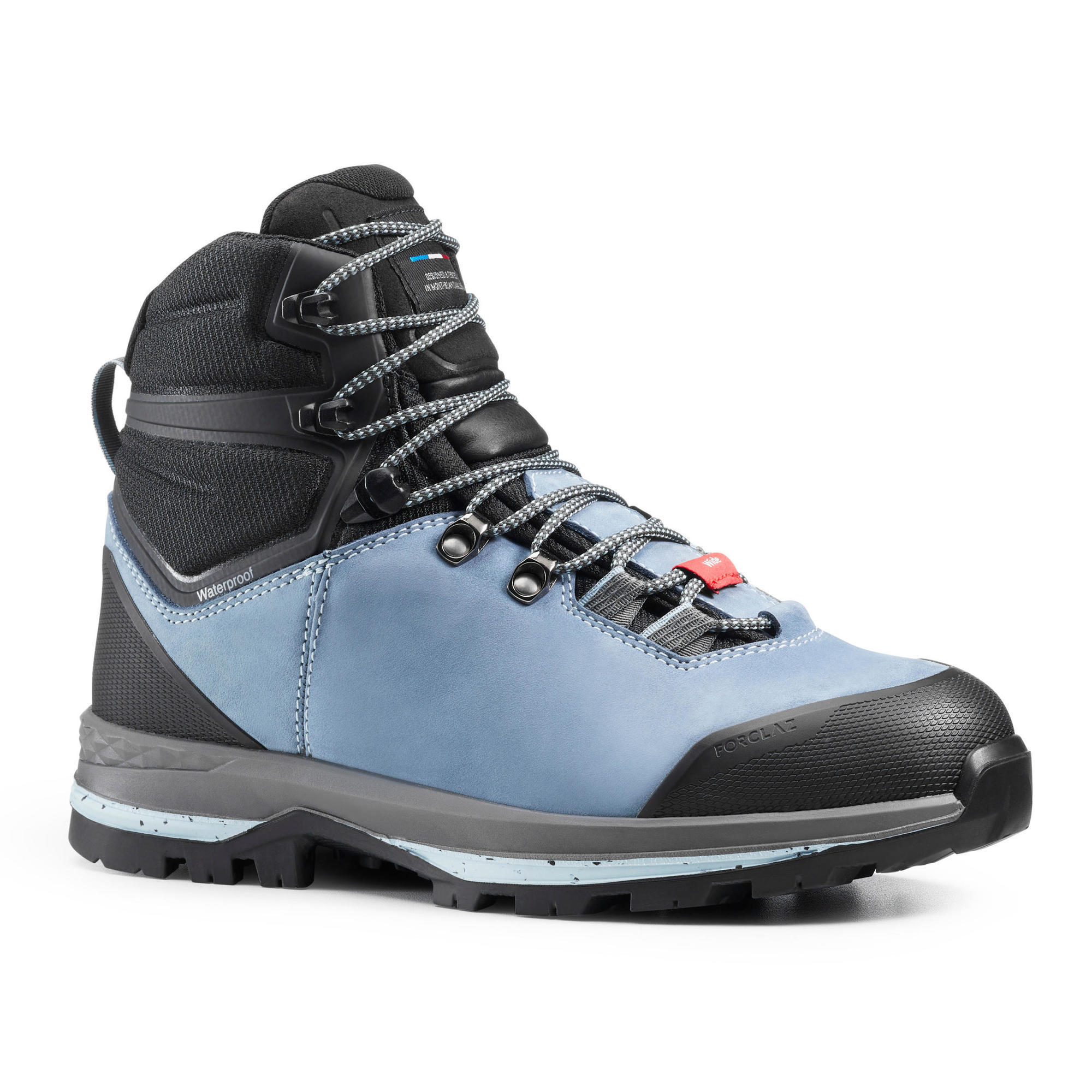 Forclaz Trekkingschuhe Ontrail MT100 XL hoch Leder wasserdicht abriebf. Sohle Damen