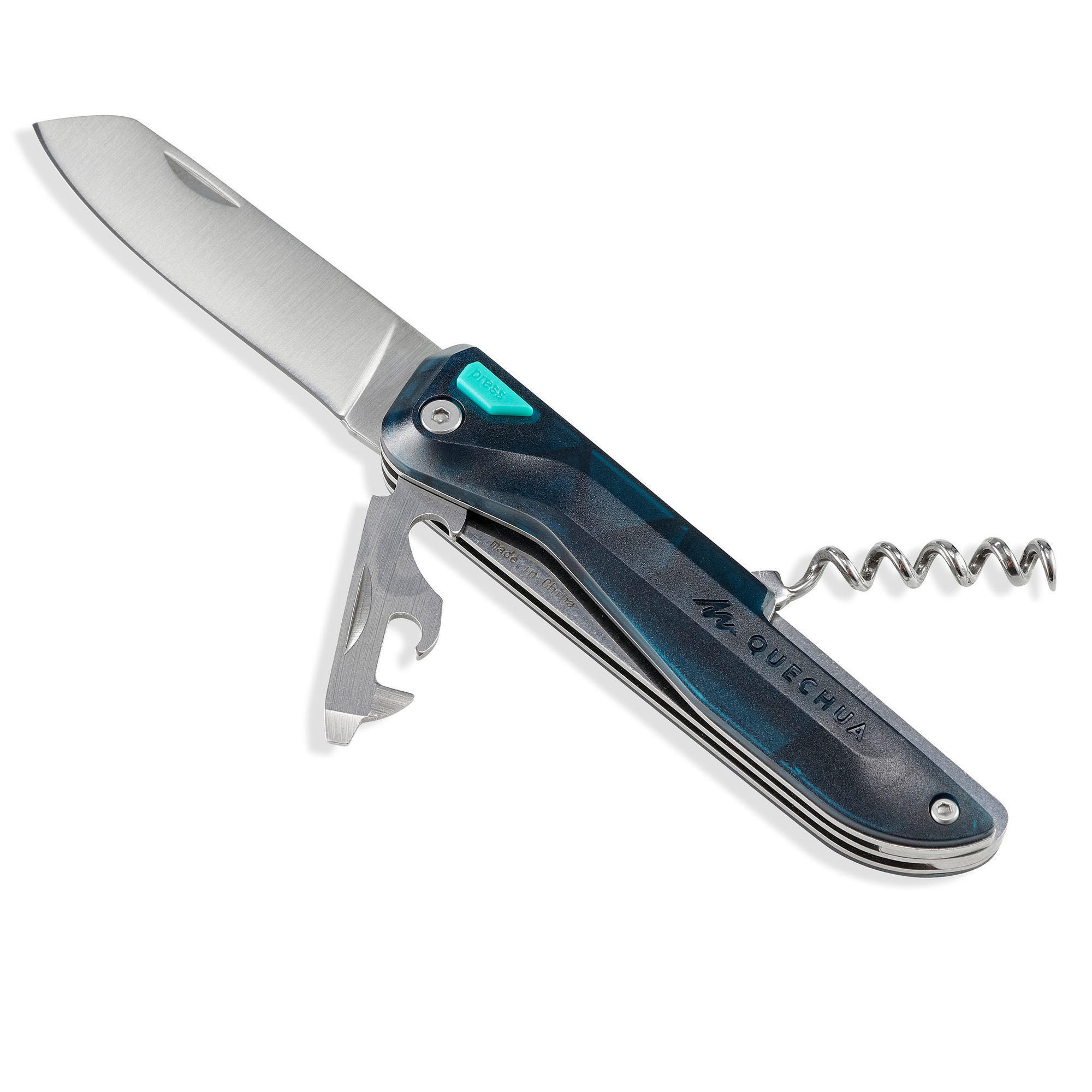 Quechua Multifunktionsmesser MH500 mit Klingen-Arretierung