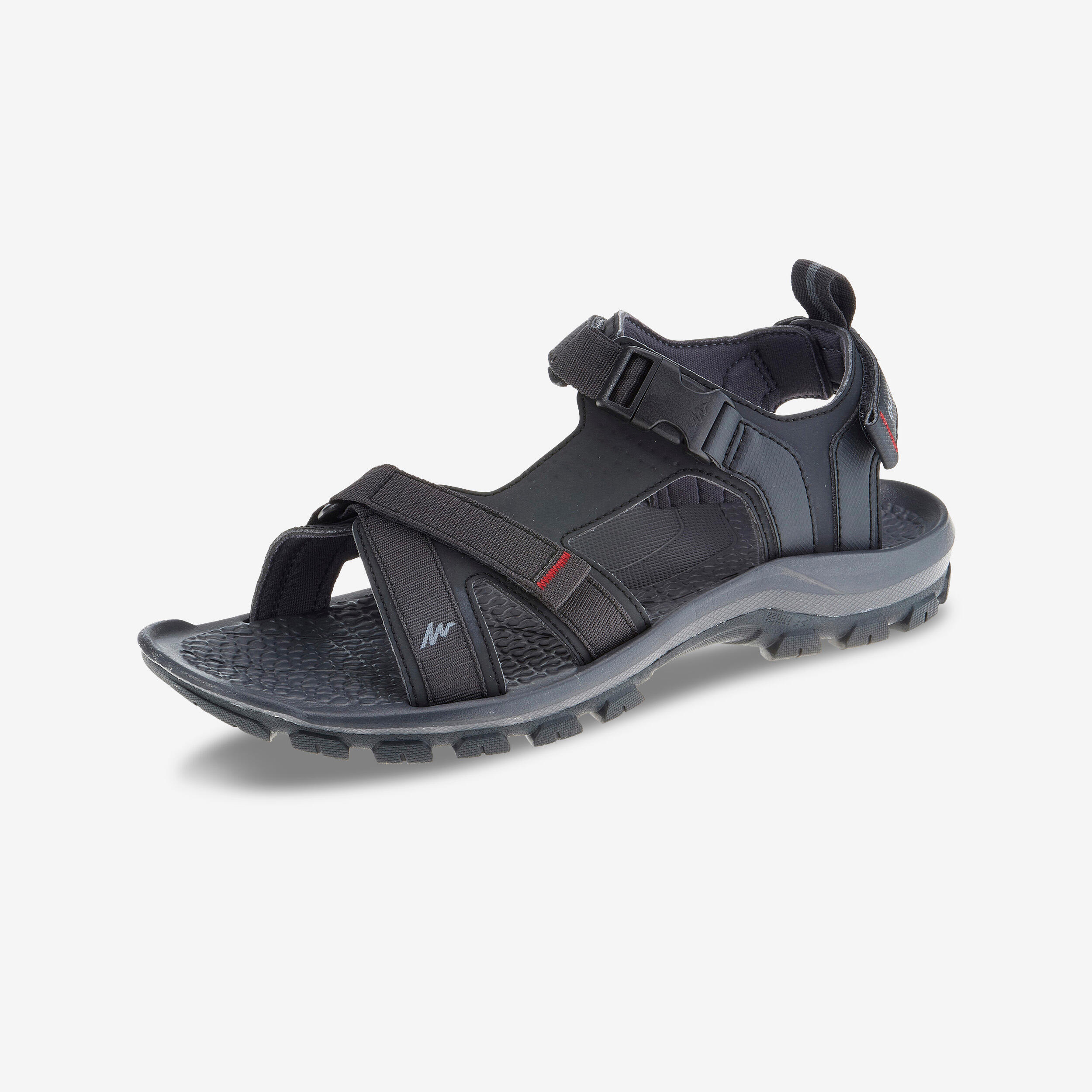 Quechua Trekkingsandalen Naturwandern NH110 Herren schwarz