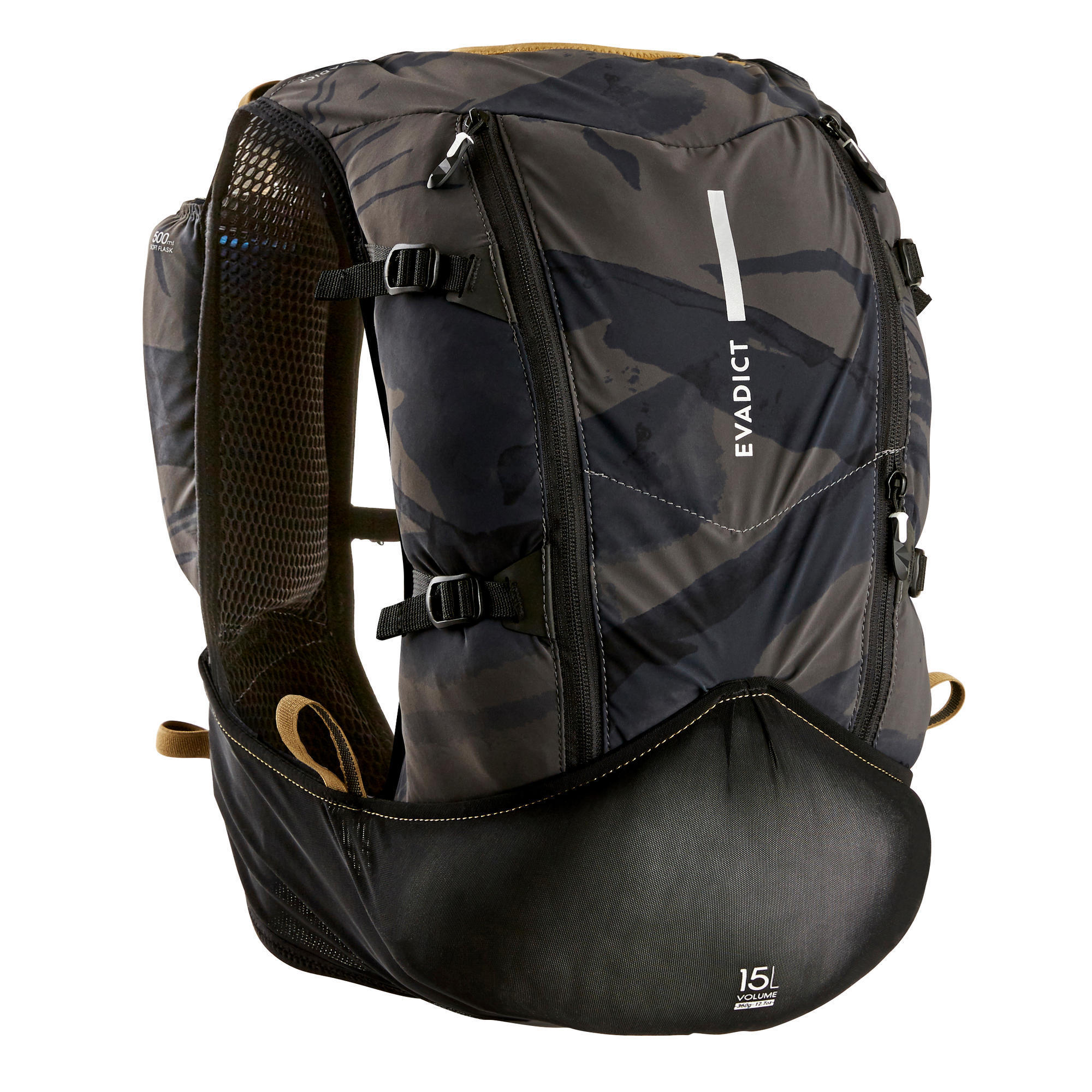 Evadict Trail-Rucksack Ultra 15 Liter schwarz/bronze
