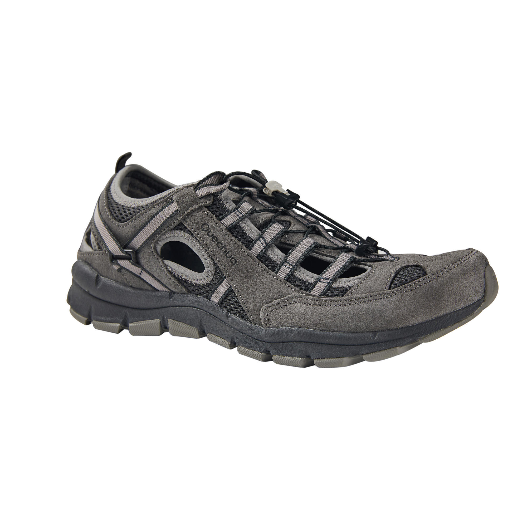 Quechua Sandalenschuhe Naturwandern NH150 Fresh Herren grau