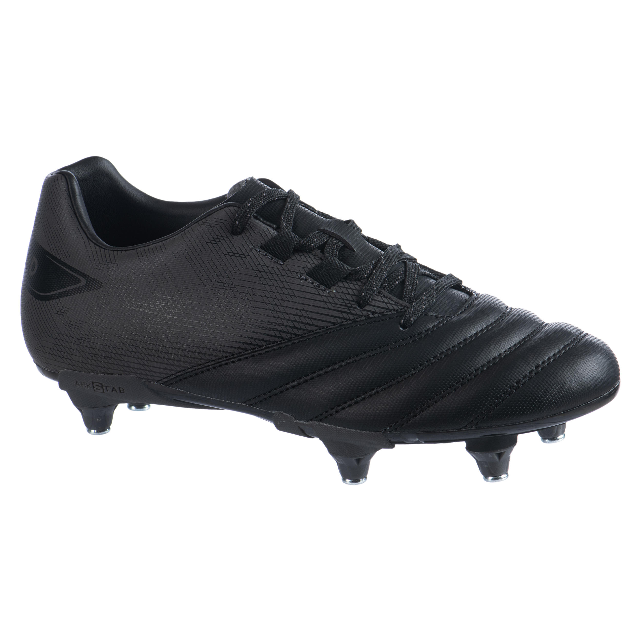 Offload Rugbyschuhe Stollen R500 SG tiefe Böden Kinder schwarz