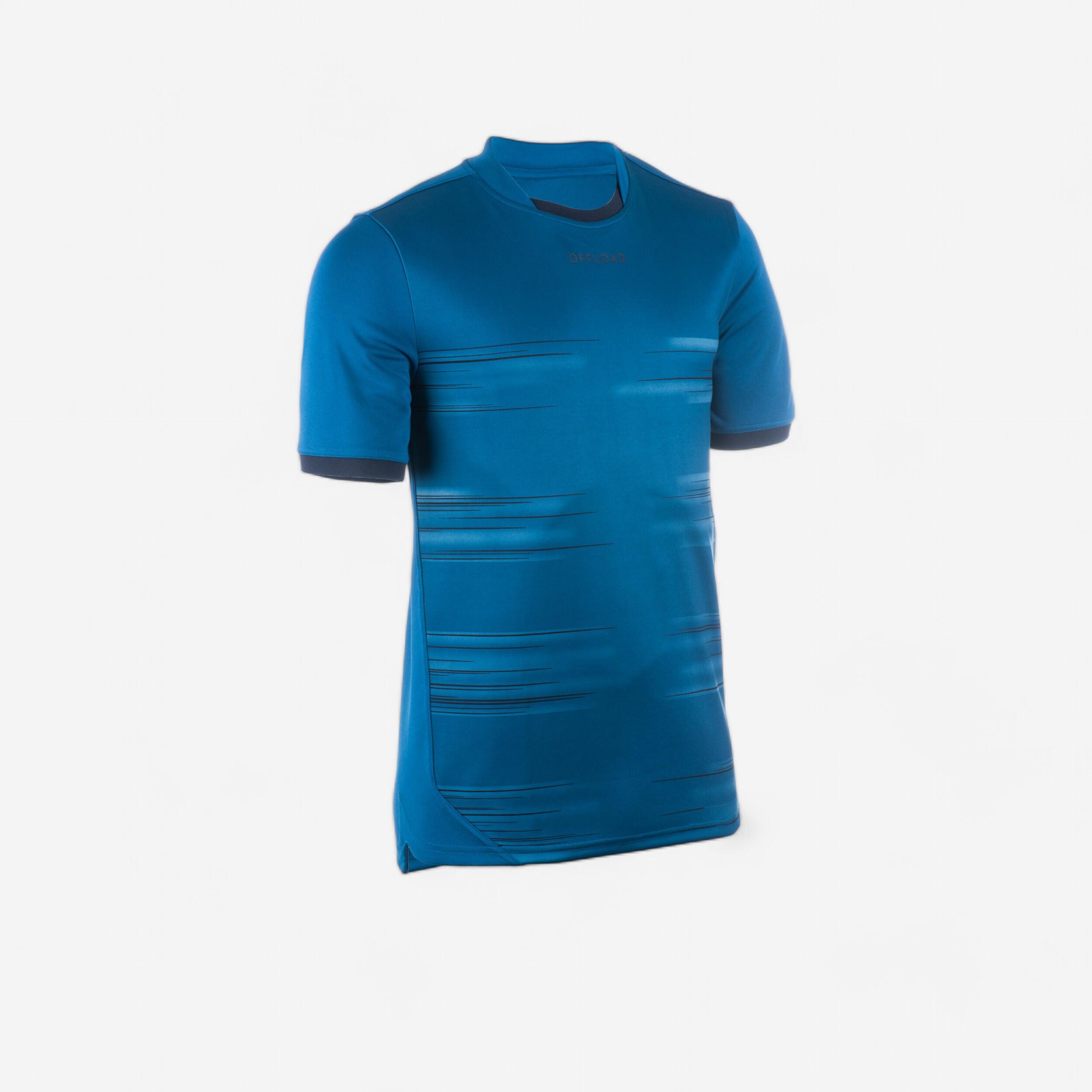 Offload Rugbytrikot Kurzarm R500 Herren blau