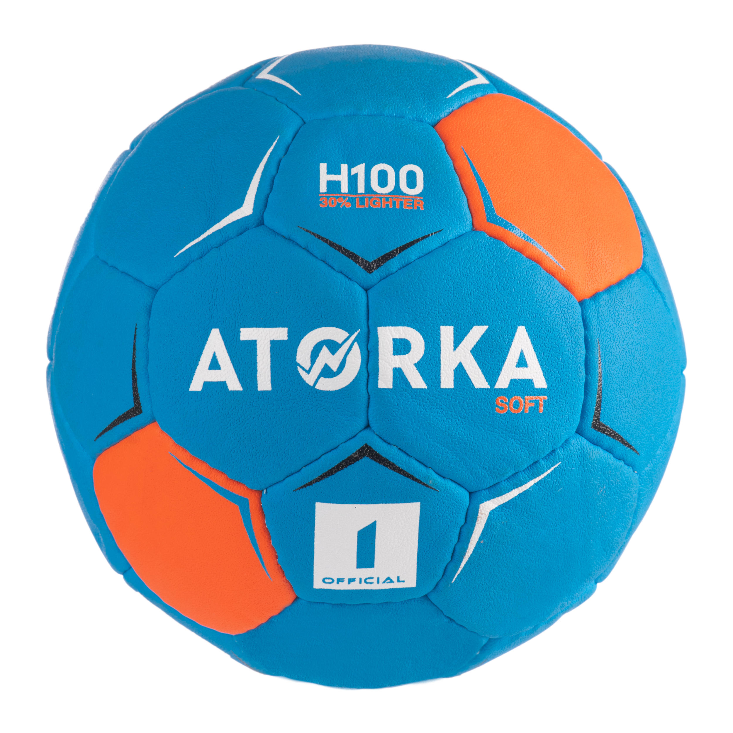 Atorka Handball H100 Soft Grösse 1 Kinder blau/orange