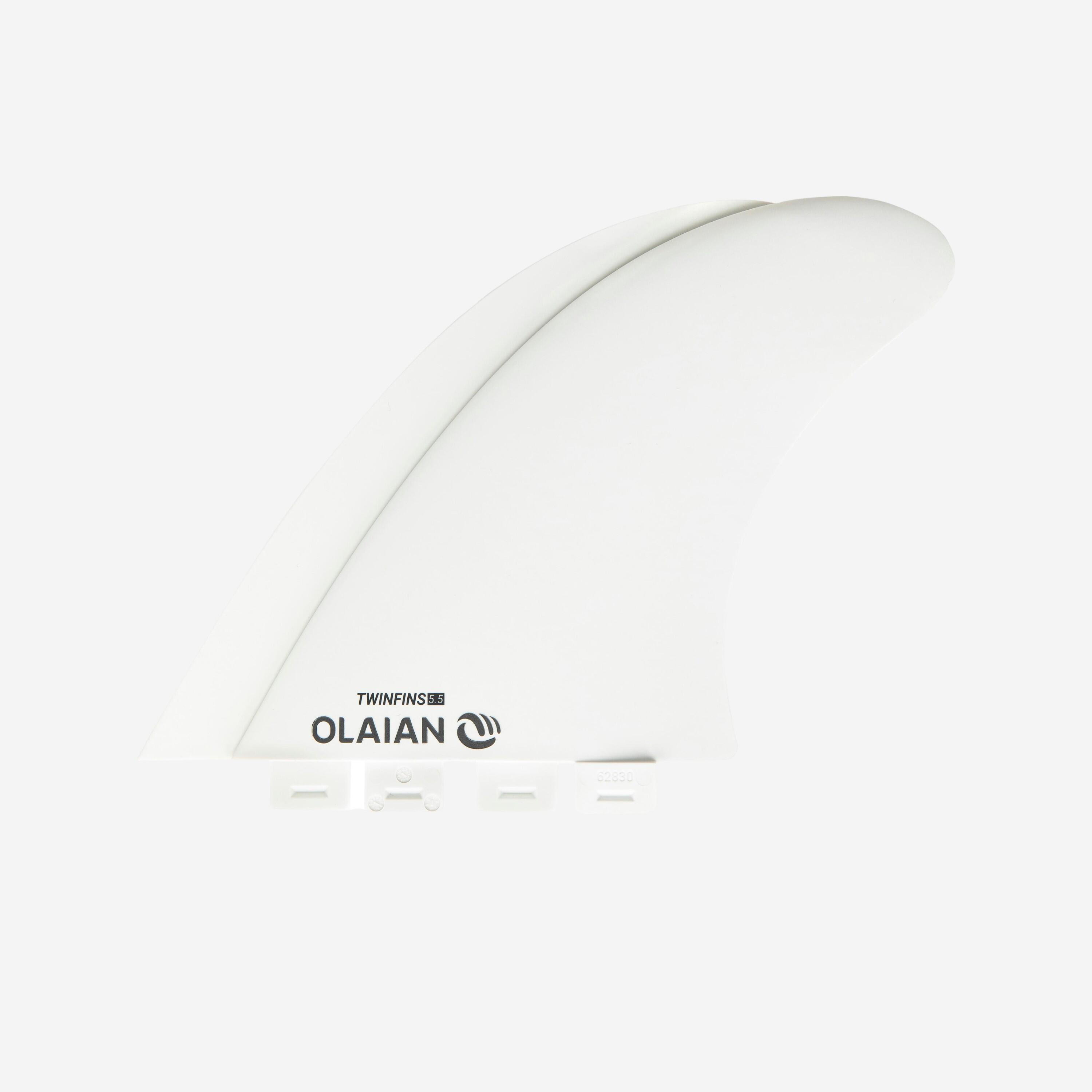 Olaian 2 Finnen 5"5 für Fish-Surfboard