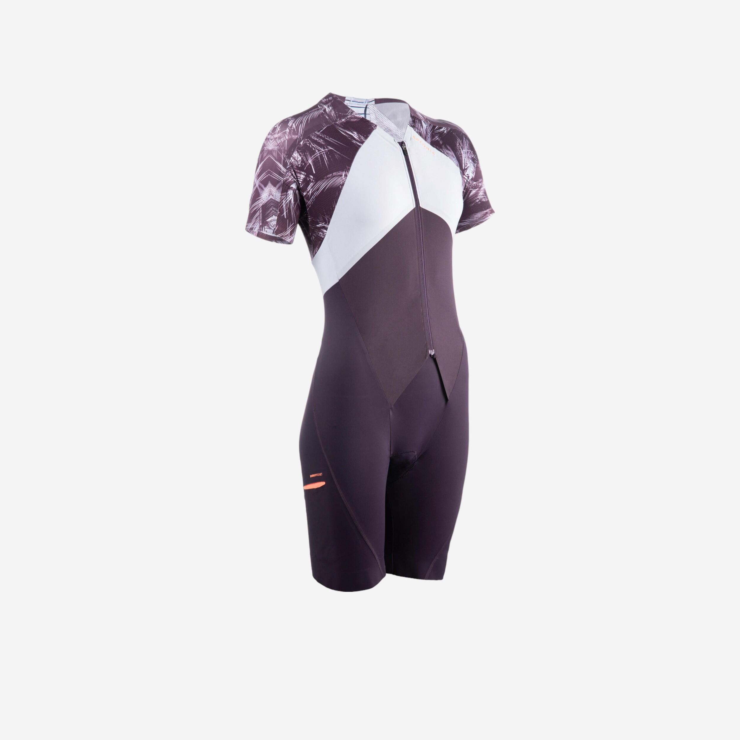 Van Rysel Triathlonanzug Kurzarm LD Damen lila