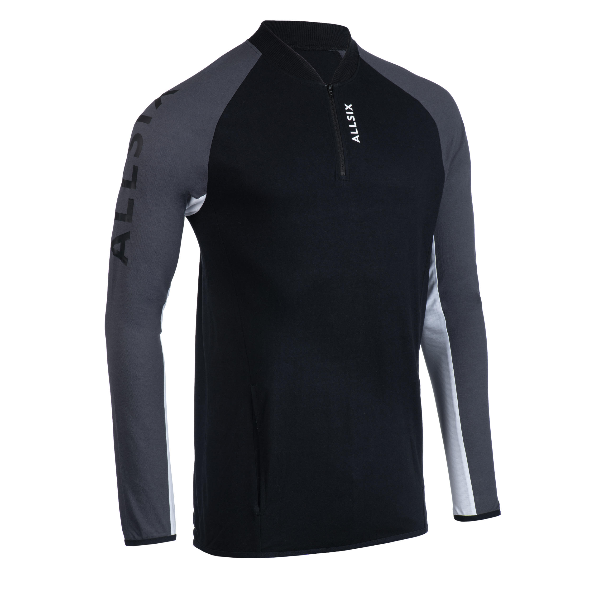 Allsix Trainingsjacke VJA100 Volleyball Herren schwarz/grau