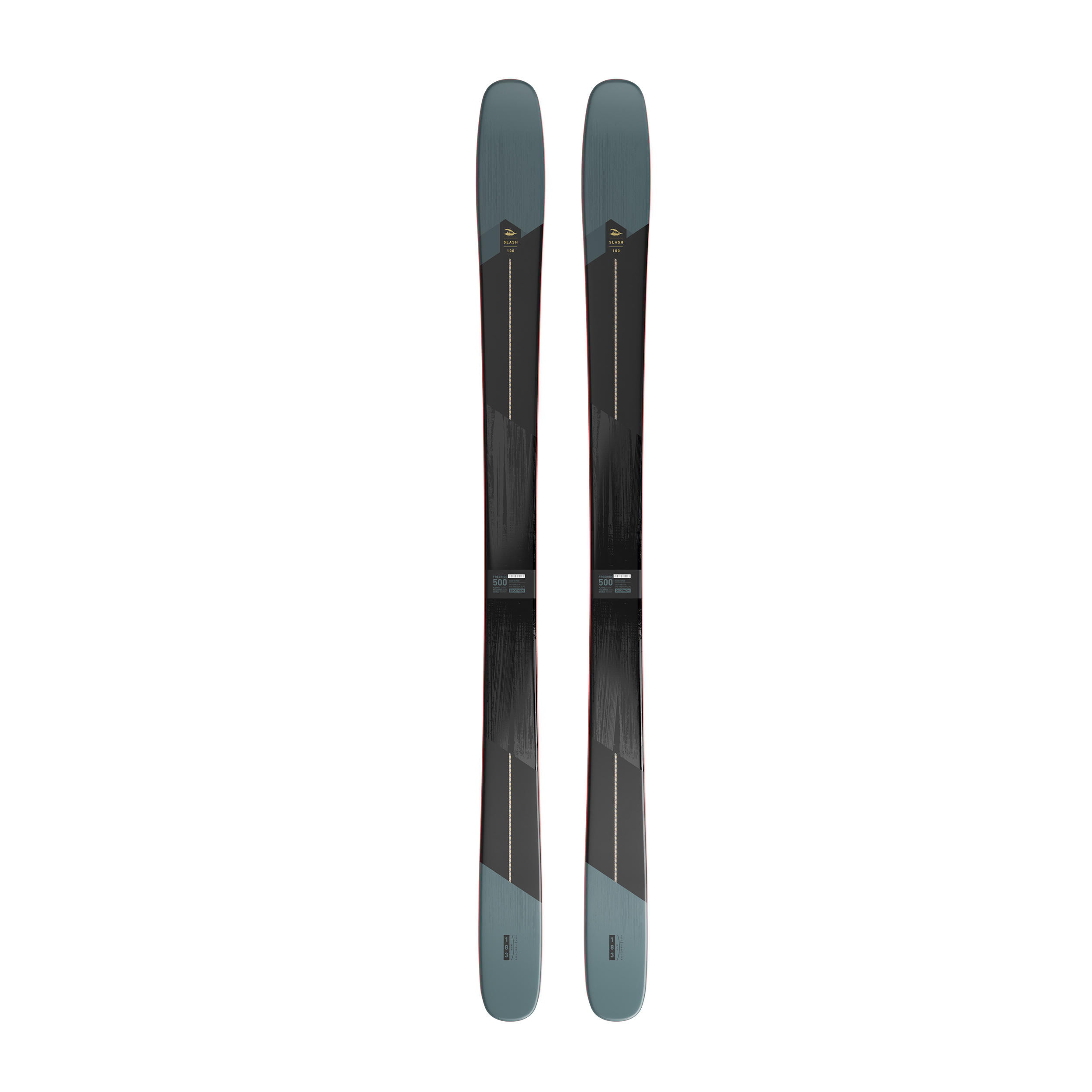 Wedze Ski Herren ohne Bindung Freeride - 500 SLASH 100