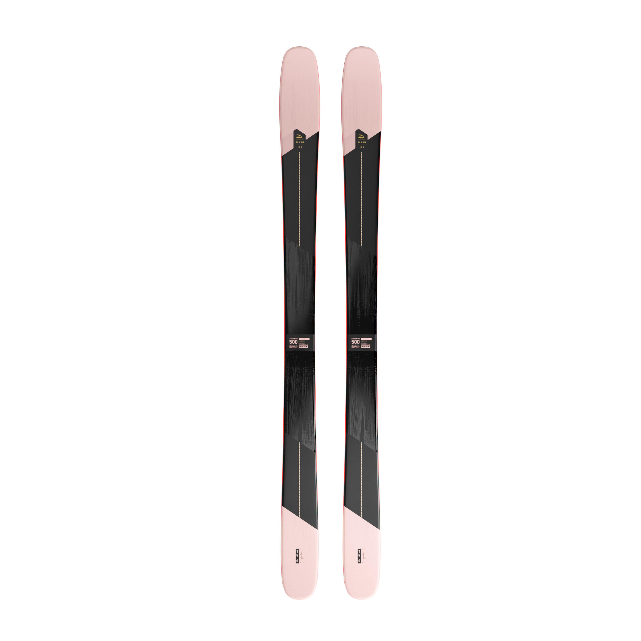 Wedze Ski Freeride 500 - Slash100 Damen ohne Bindung