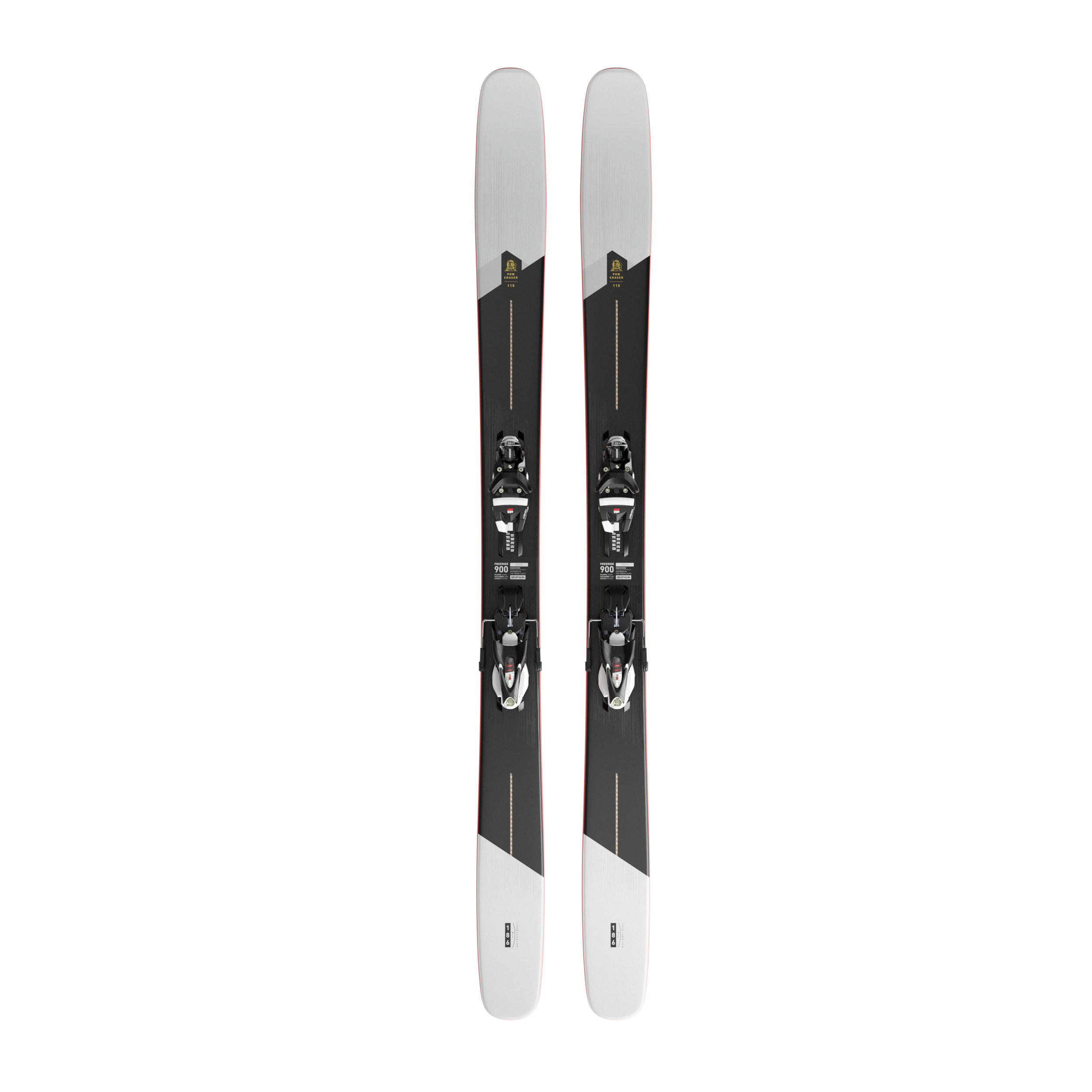Wedze Ski Freeride - FR 900 Pow Chaser mit Bindung 115