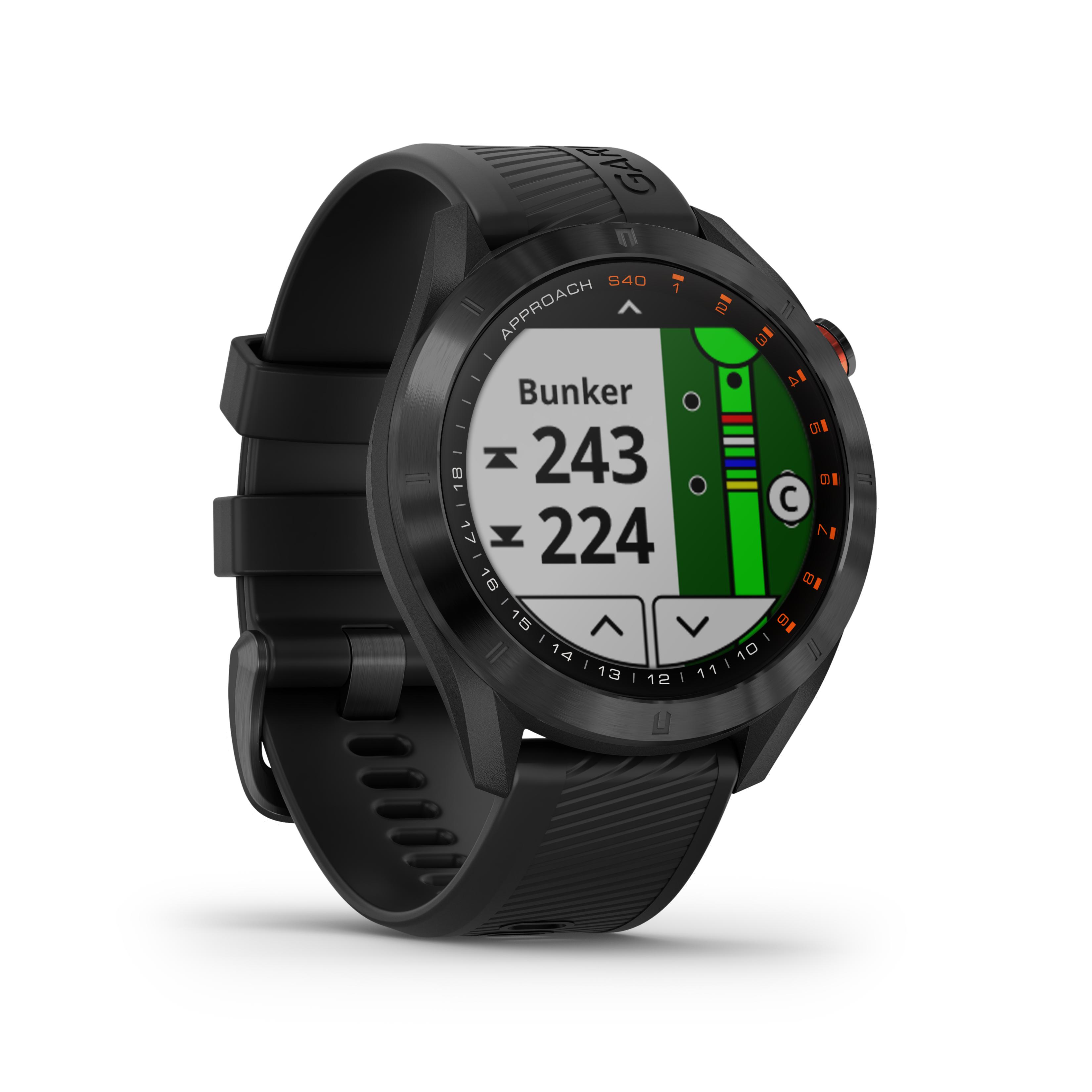 Garmin Golfuhr Garmin Approach S40 Premium GPS schwarz