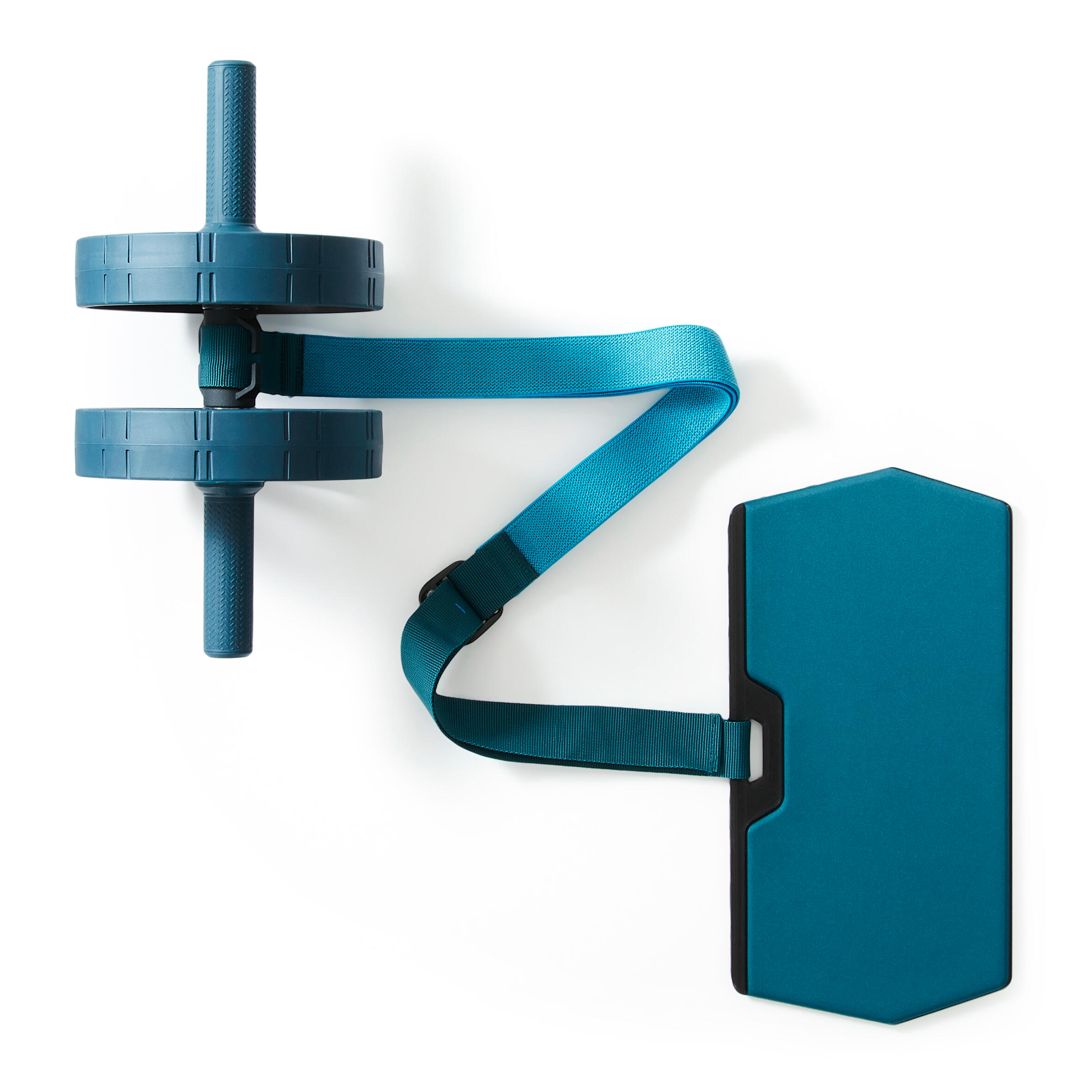 Corength Bauchtrainer Bauchroller AB Wheel erweiterbar mit elastischem Riemen