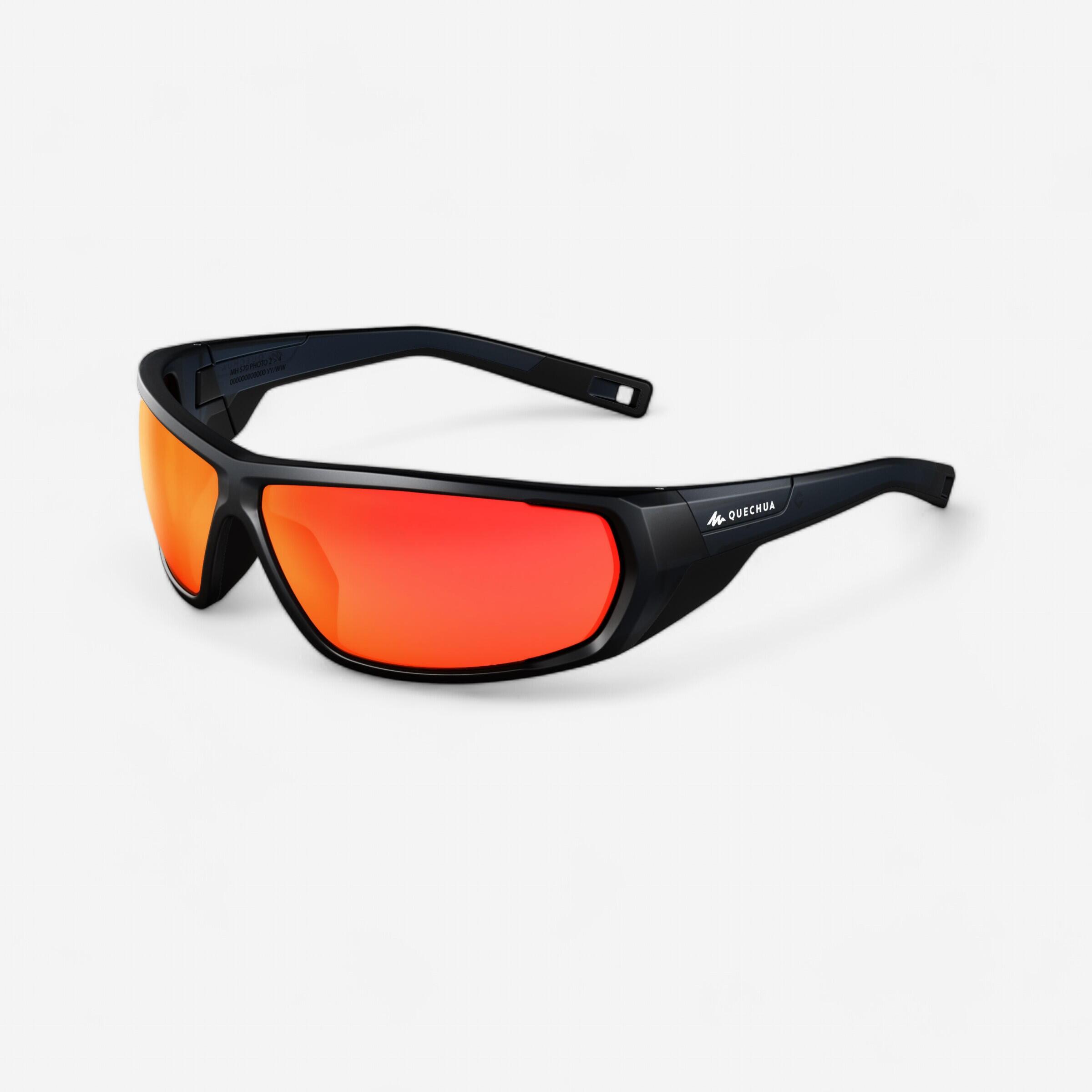 Quechua Sonnenbrille Wandern MH570 photochrom Erwachsene Kategorie 2–4 schwarz