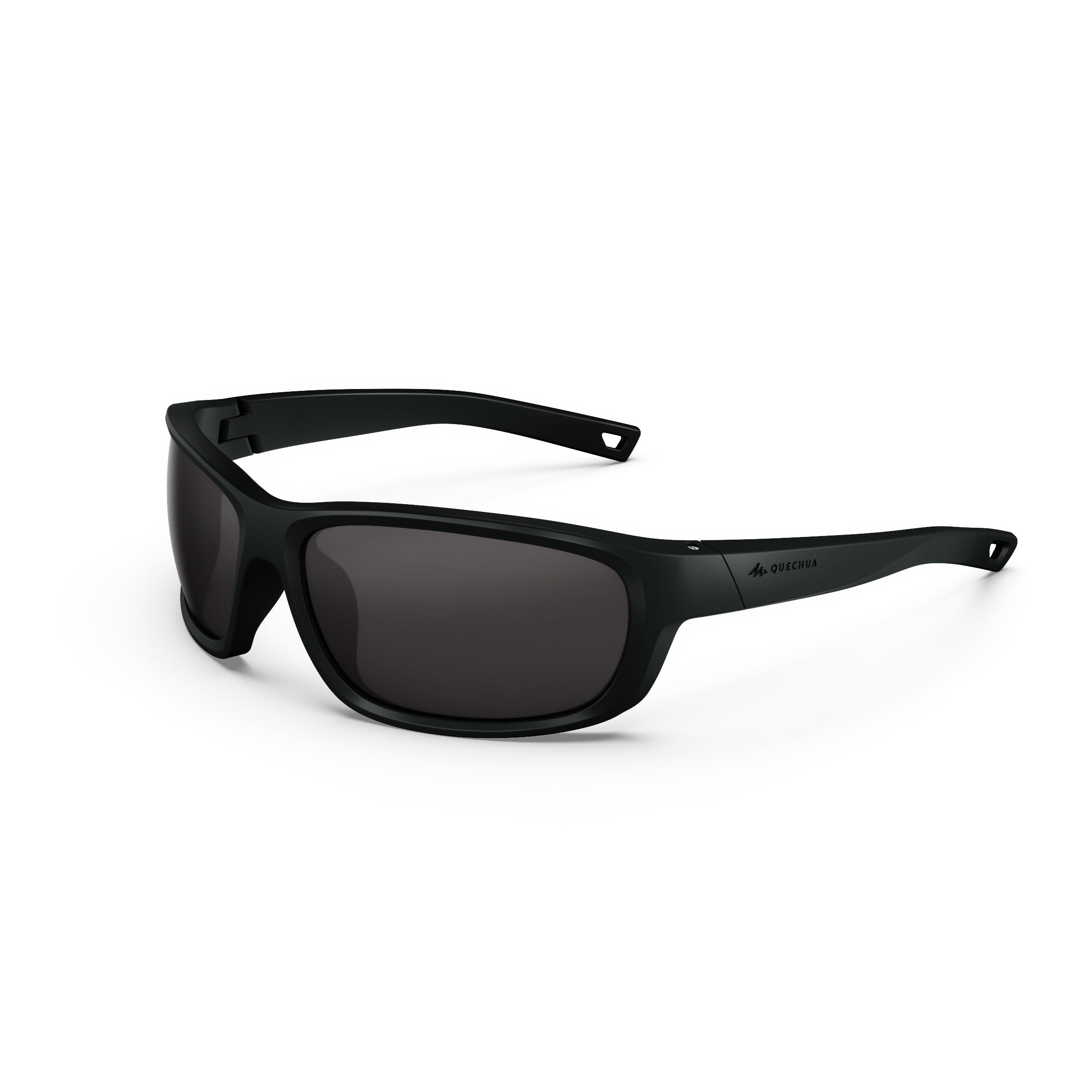 Quechua Sonnenbrille Wandern MH500 Erwachsene Kategorie 3 schwarz