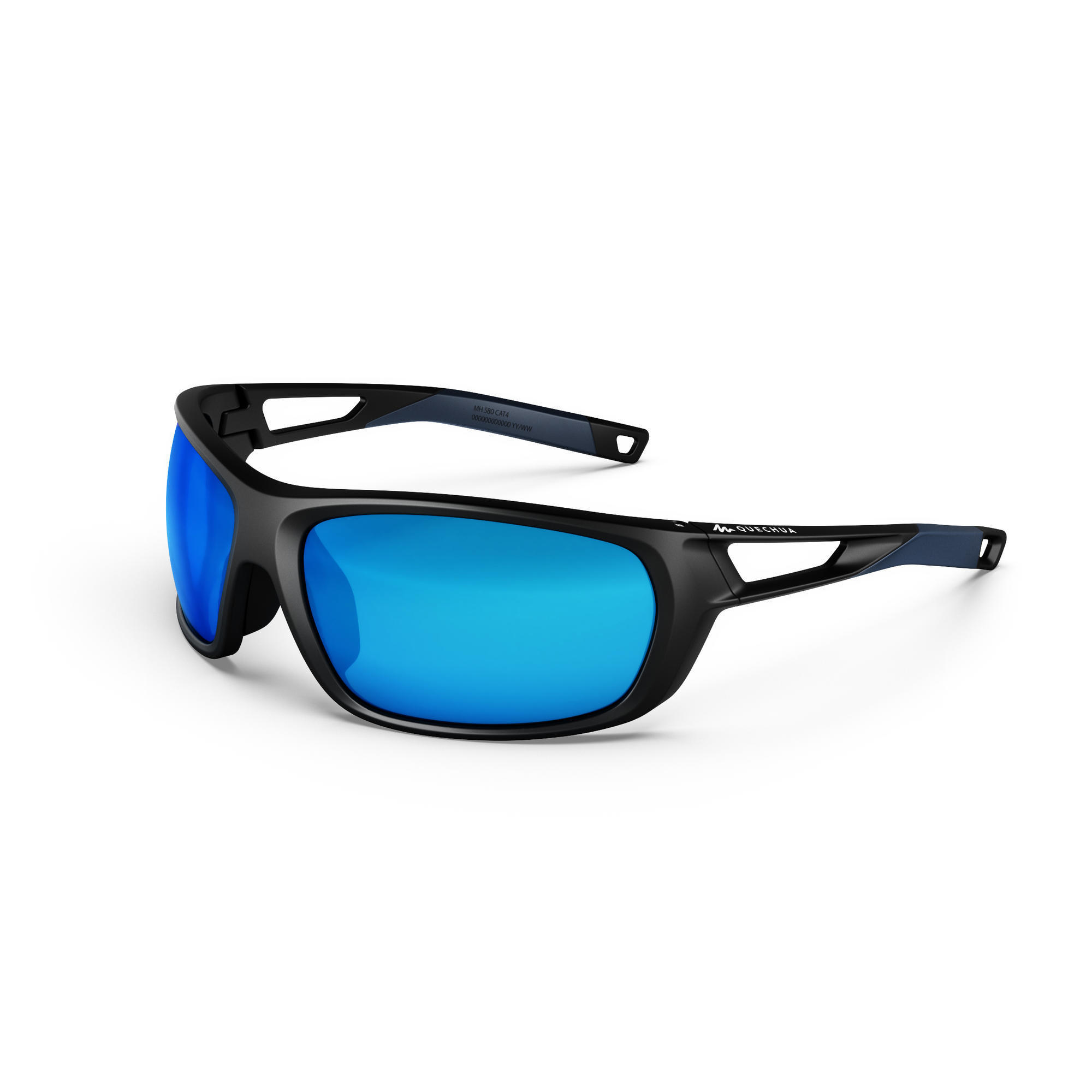 Quechua Sonnenbrille MH580 Wandern polarisierend Kategorie 4 Erwachsene grau/orange