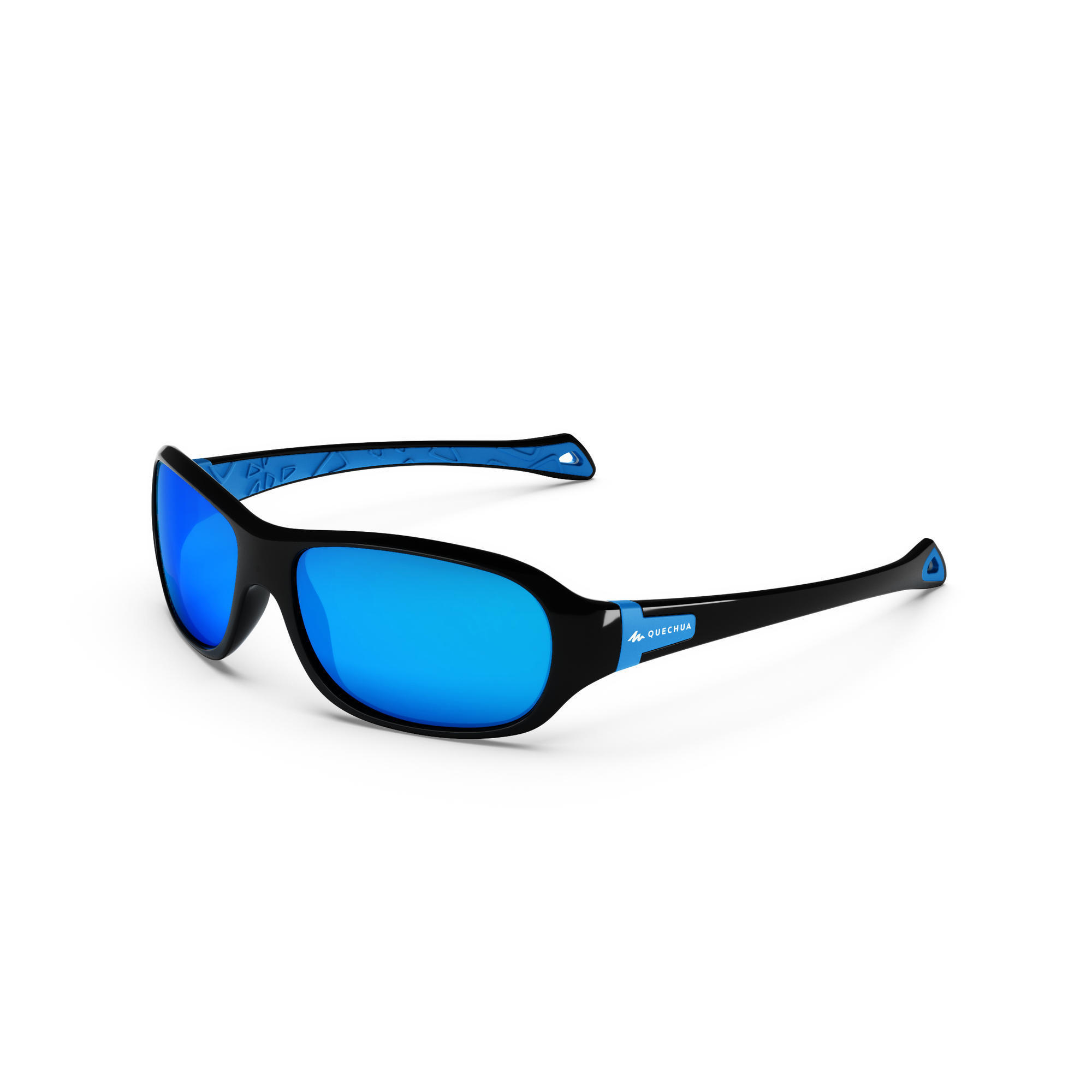 Quechua Sonnenbrille MH T500 Wandern polarisierend Kinder 6–10 Jahre Kategorie 4 blau