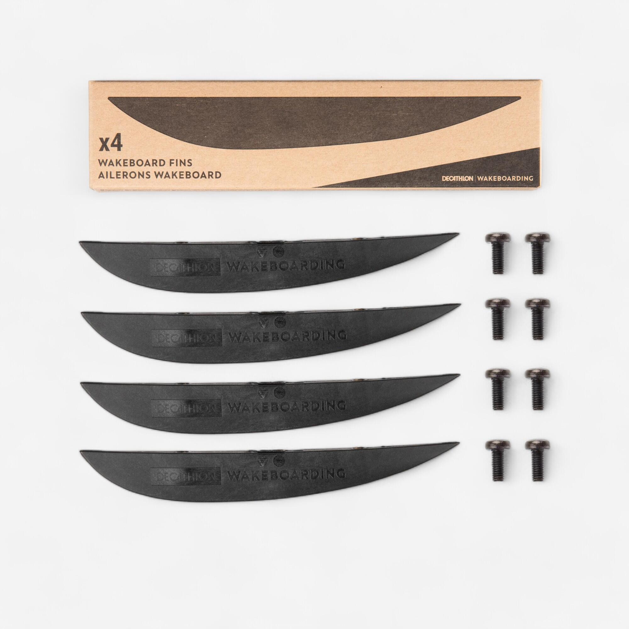 Wakeboarding Wakeboard Finnen 4er Set