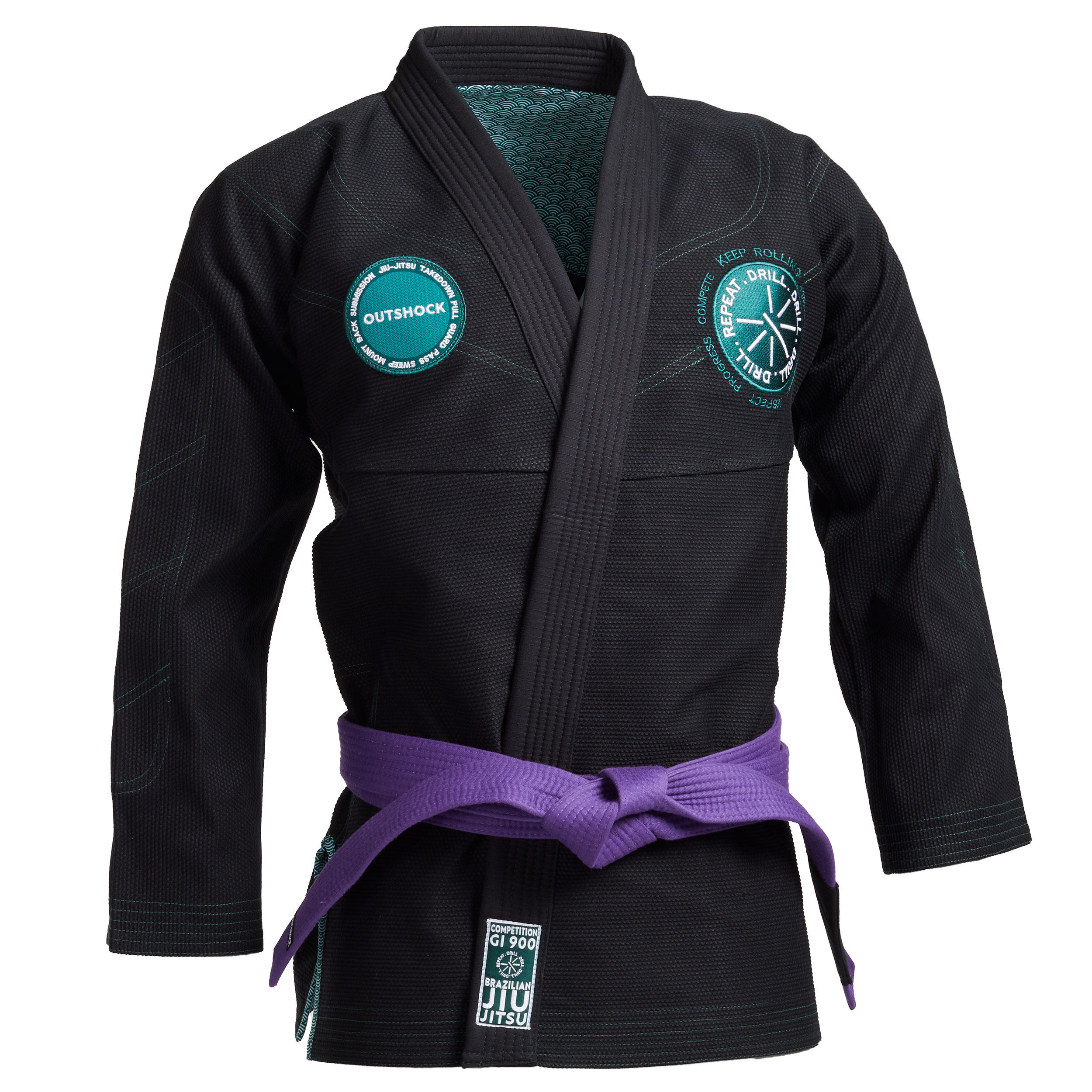 Outshock Kimonojacke BJJ 900 schwarz