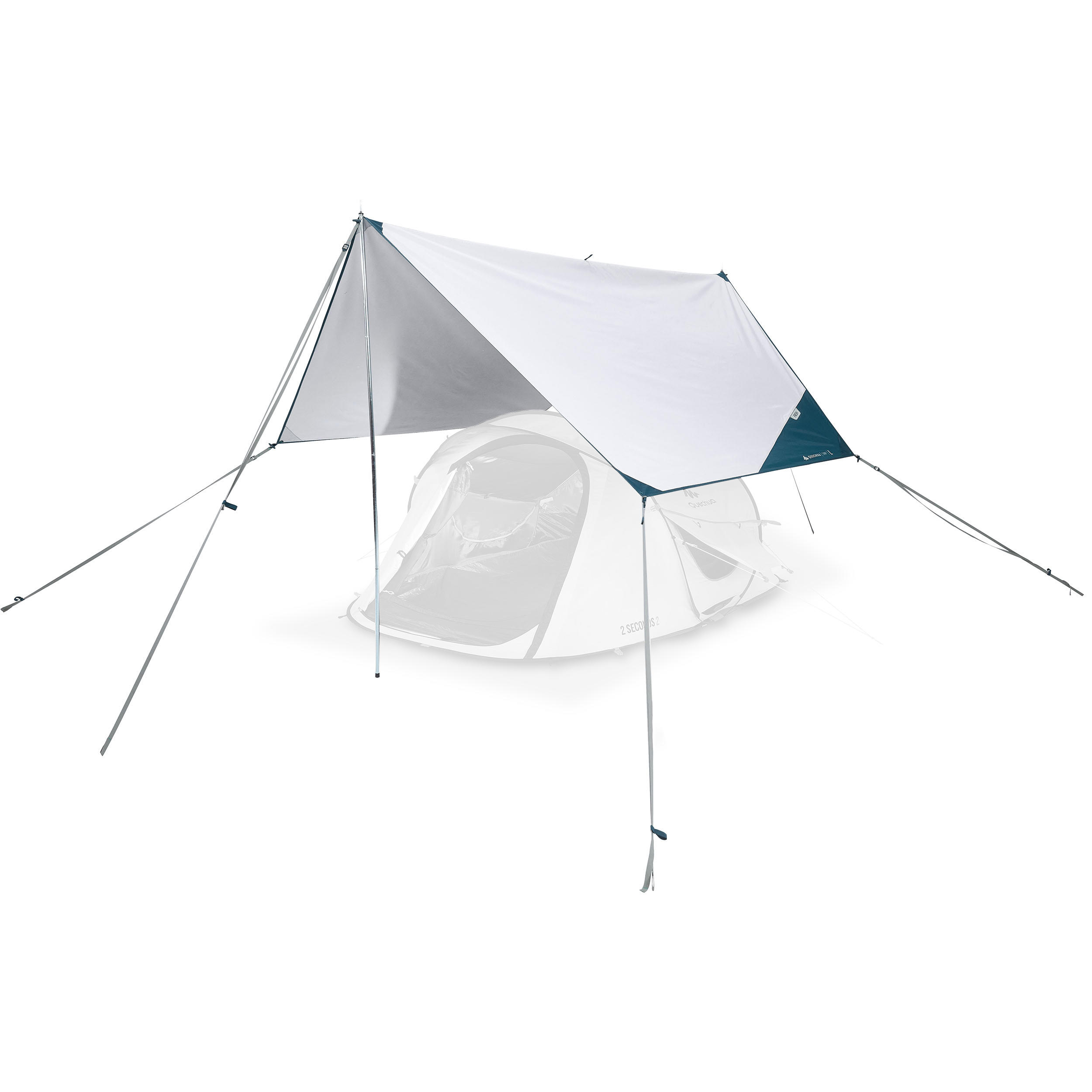 Quechua Schutzplane Camping Tarp Fresh 2,85 × 2,85 m Multifunktional