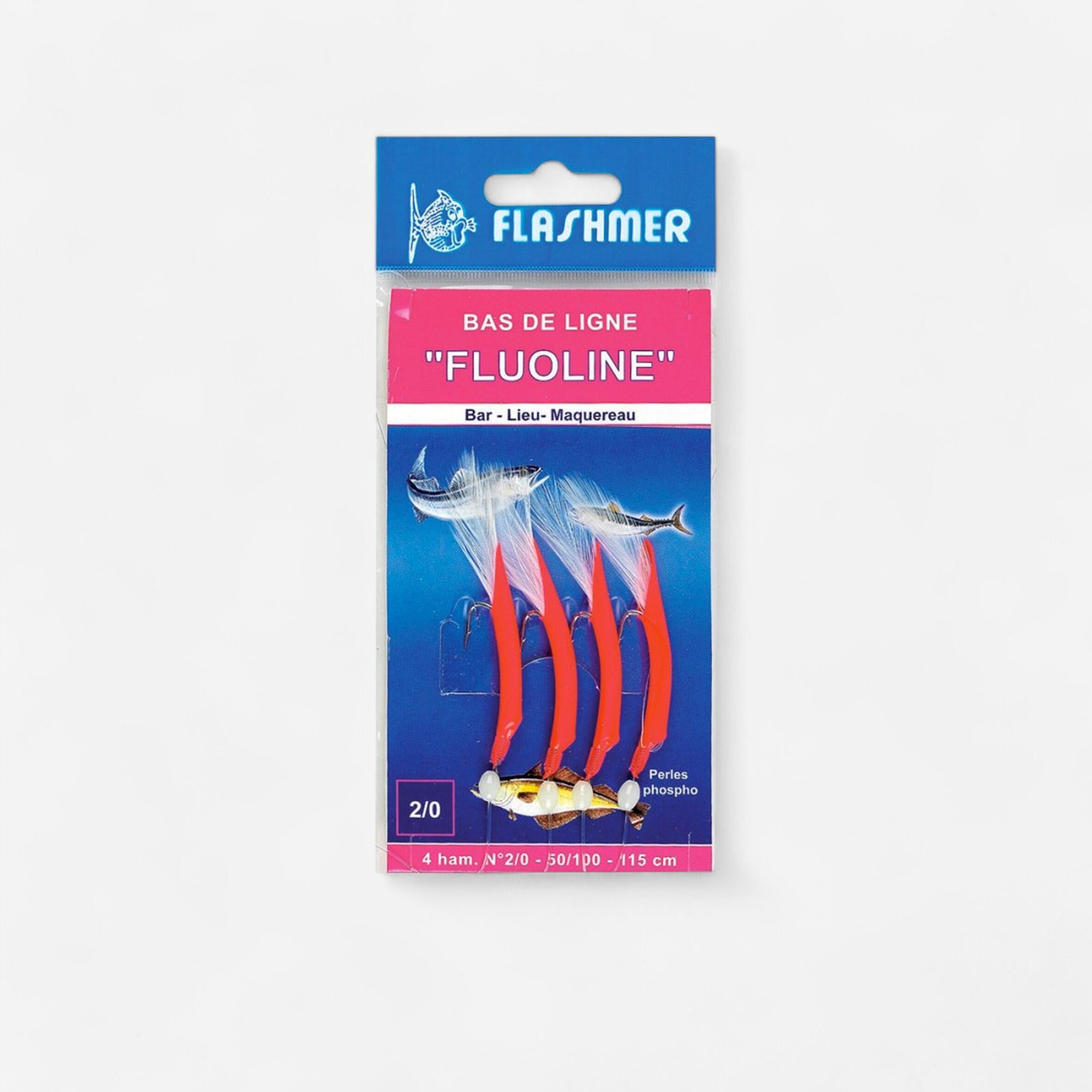 Flashmer Fertigmontage Fluoline 4 Haken Gr. 2/0