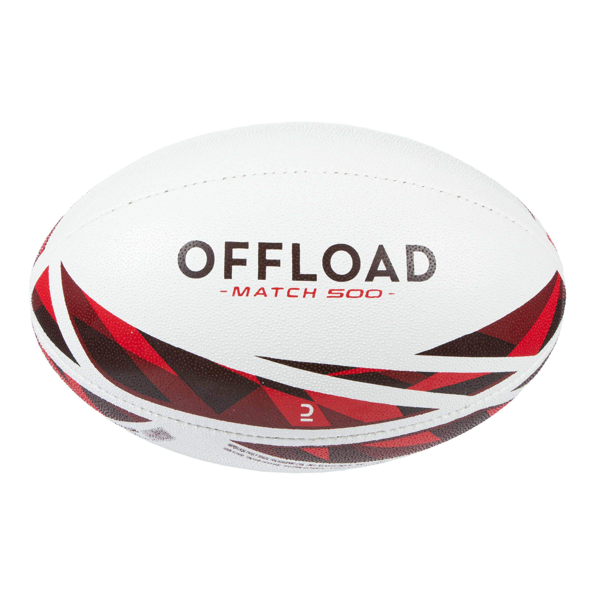 Offload Rugbyball R500 Match Größe 4 rot