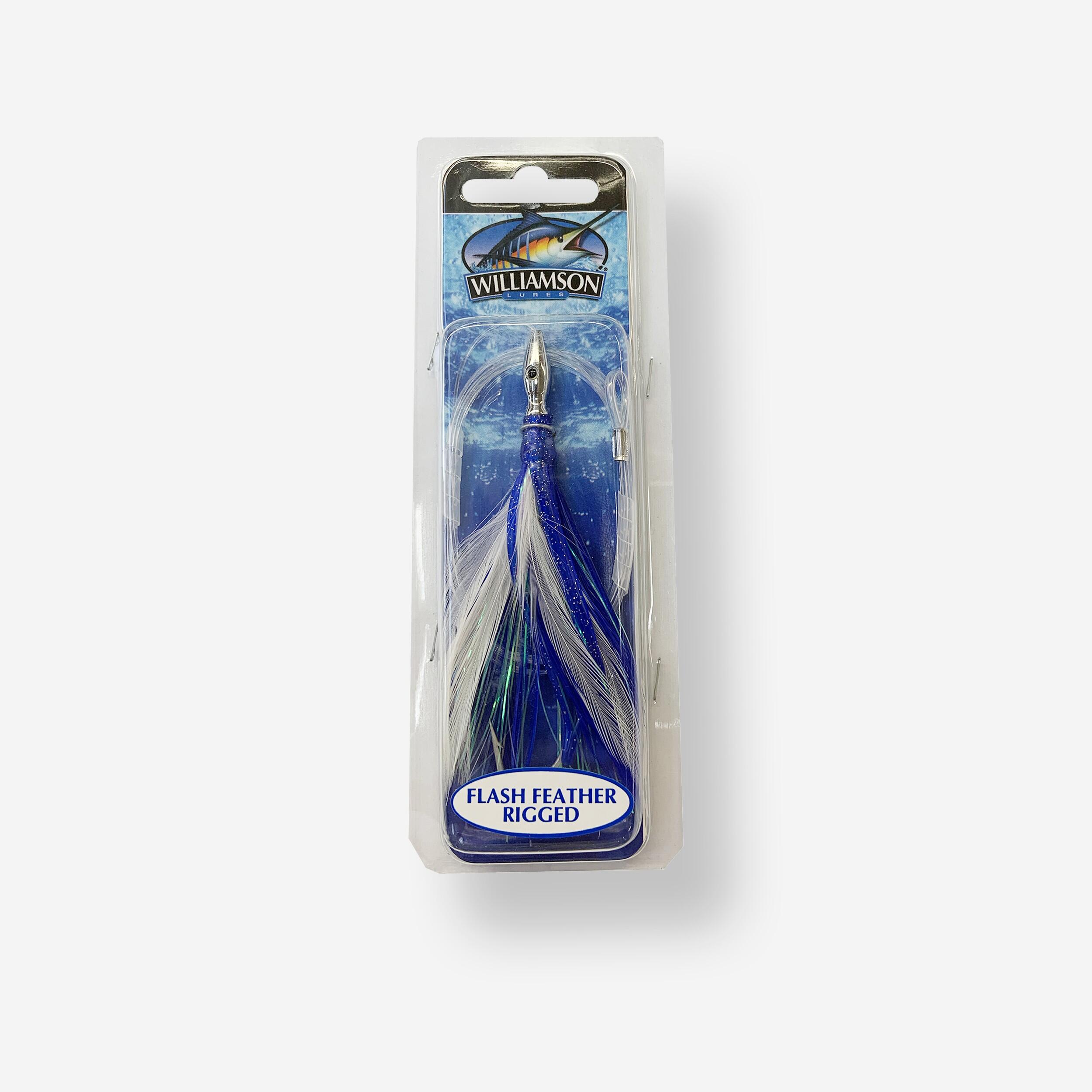 Williamson Streamer Schleppangeln Flash Feather mit Haken blau 04