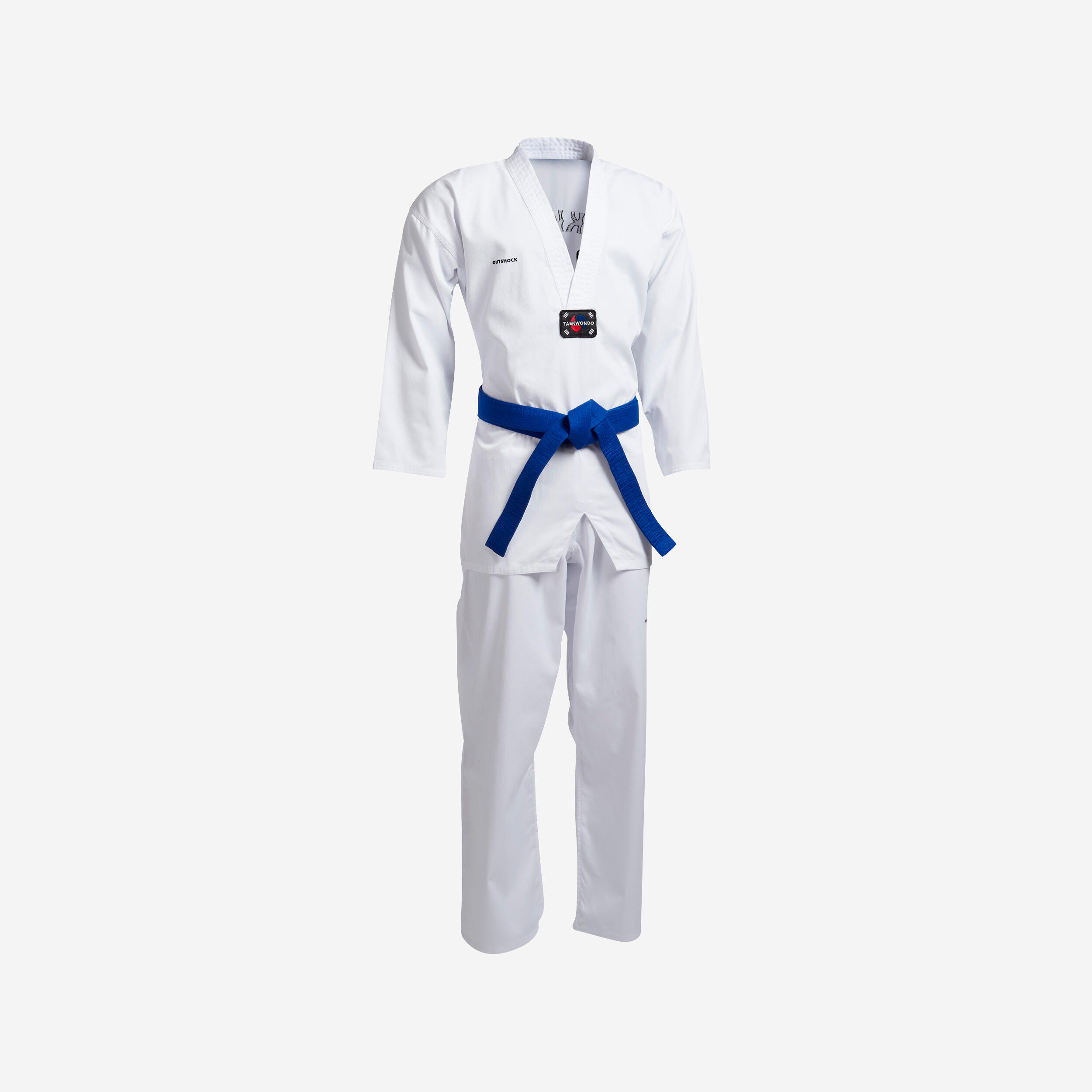 Outshock Taekwondo-Anzug 500 Erwachsene, LIEFERUNG OHNE GÜRTEL