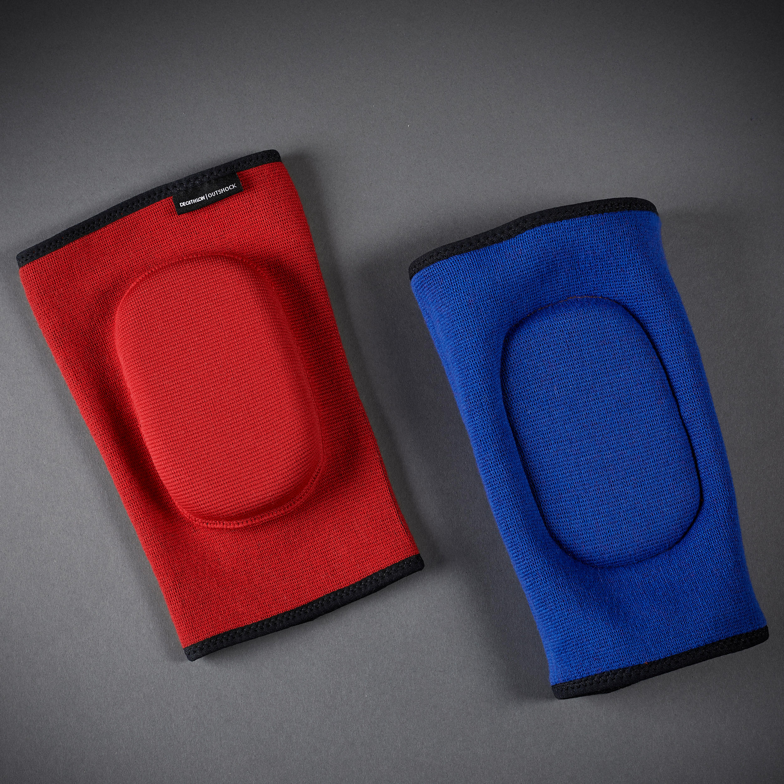 Outshock Ellbogenschoner Thaiboxen Training und Wettkampf wendbar blau/rot