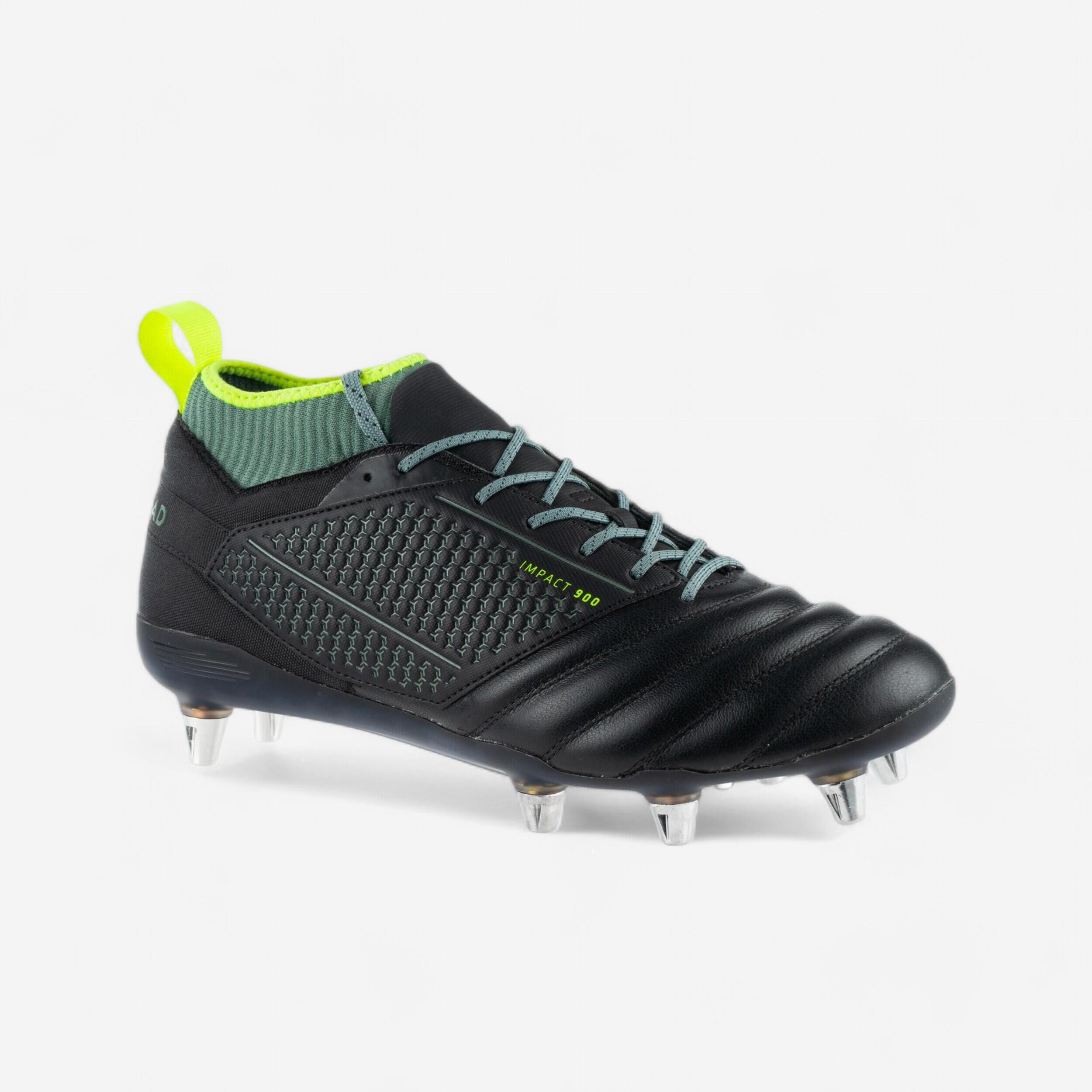 Offload Rugbyschuhe Stollen Impact R900 SG Herren schwarz