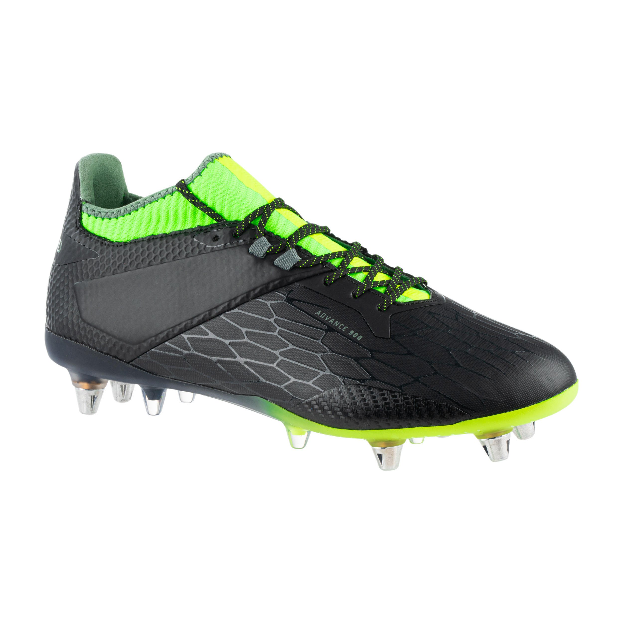 Offload Rugbyschuhe Stollen Hybrid Advance R900 SG Herren schwarz/gelb