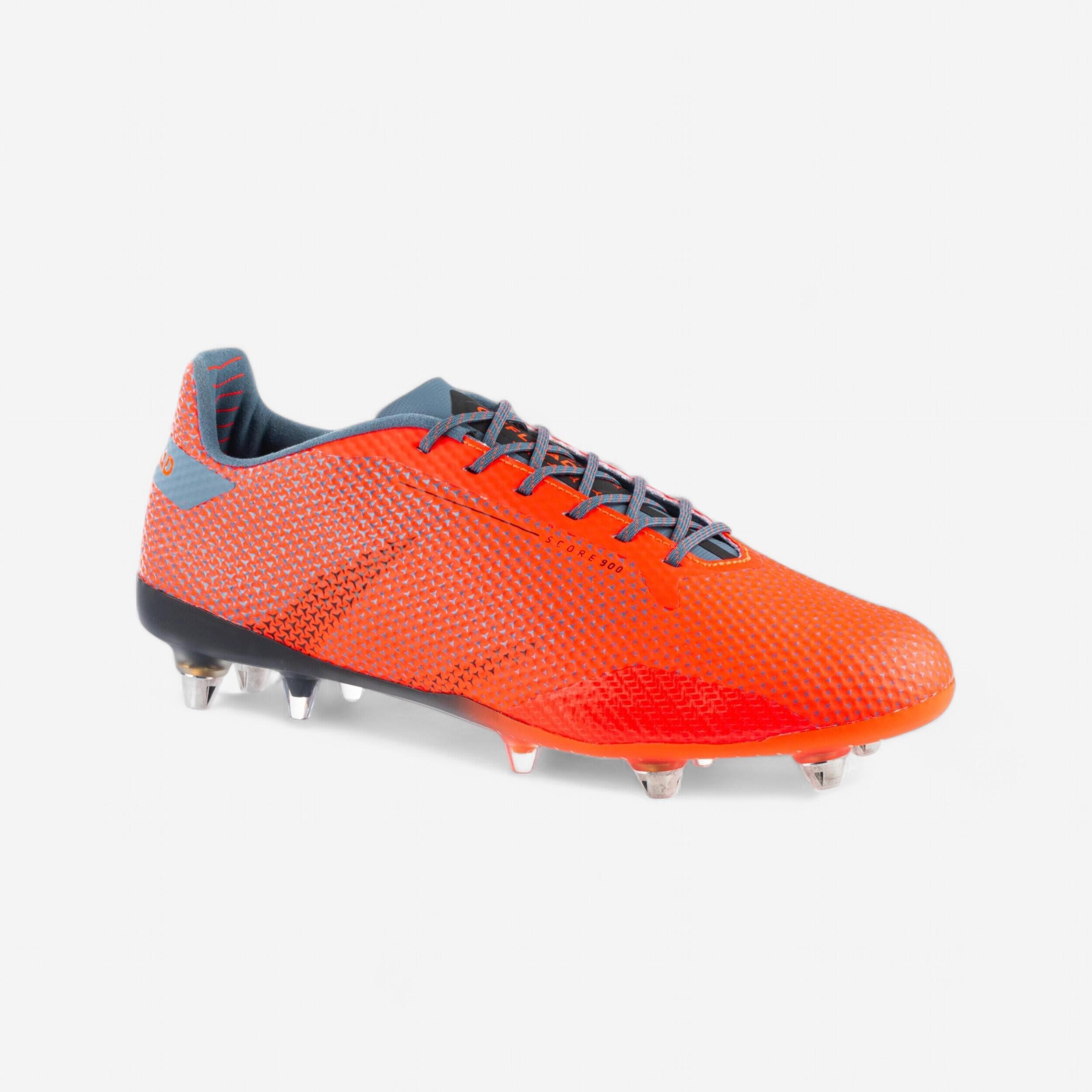 Offload Rugbyschuhe Stollen Hybrid Score R900 SG Herren orange